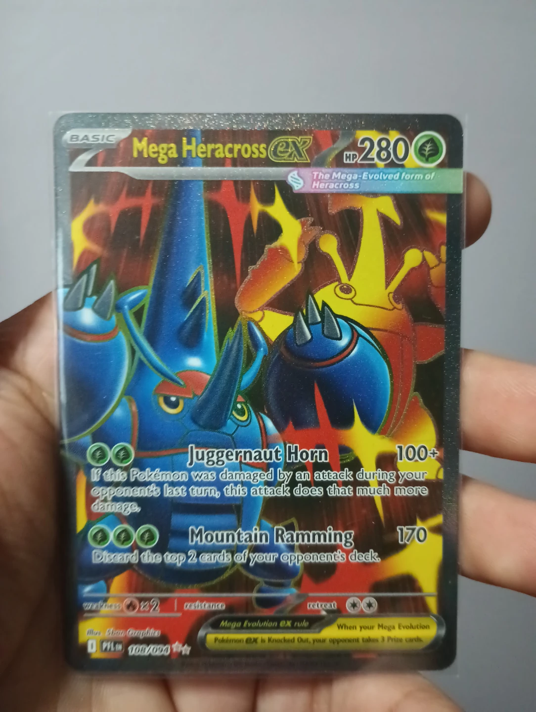 Mega Heracross EX Pokemon Card