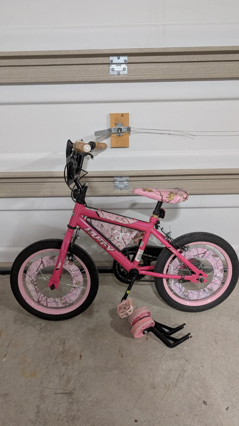 Pink Huffy Kids Bike with Training Wheels - photo 2