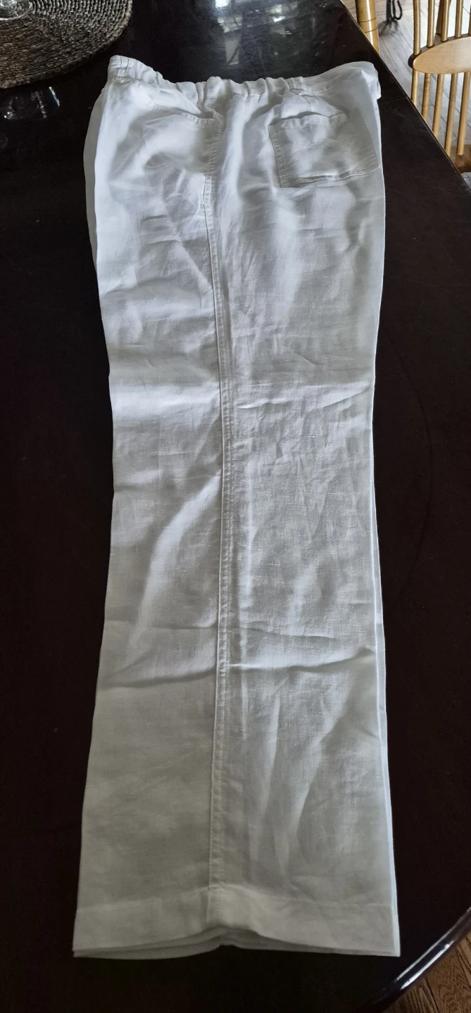 Jones New York White Linen Pants