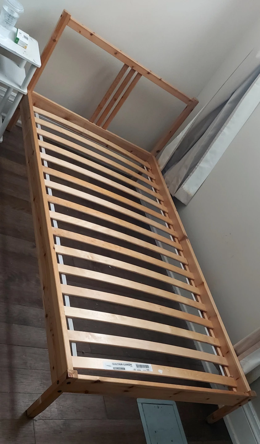 IKEA Wooden Twin Bed Frame