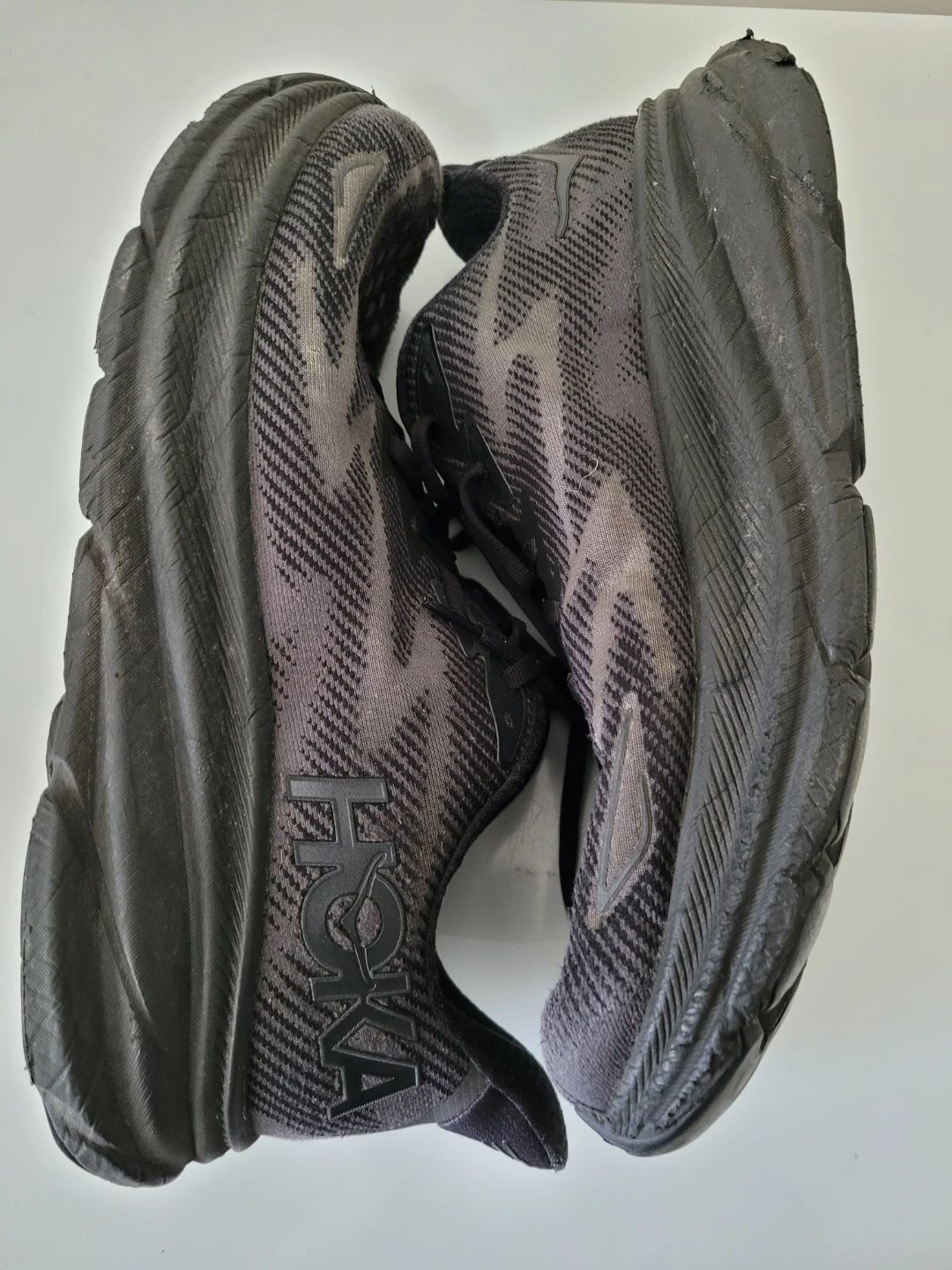 Hoka One One Running Shoes - Black/Grey - Size 12D