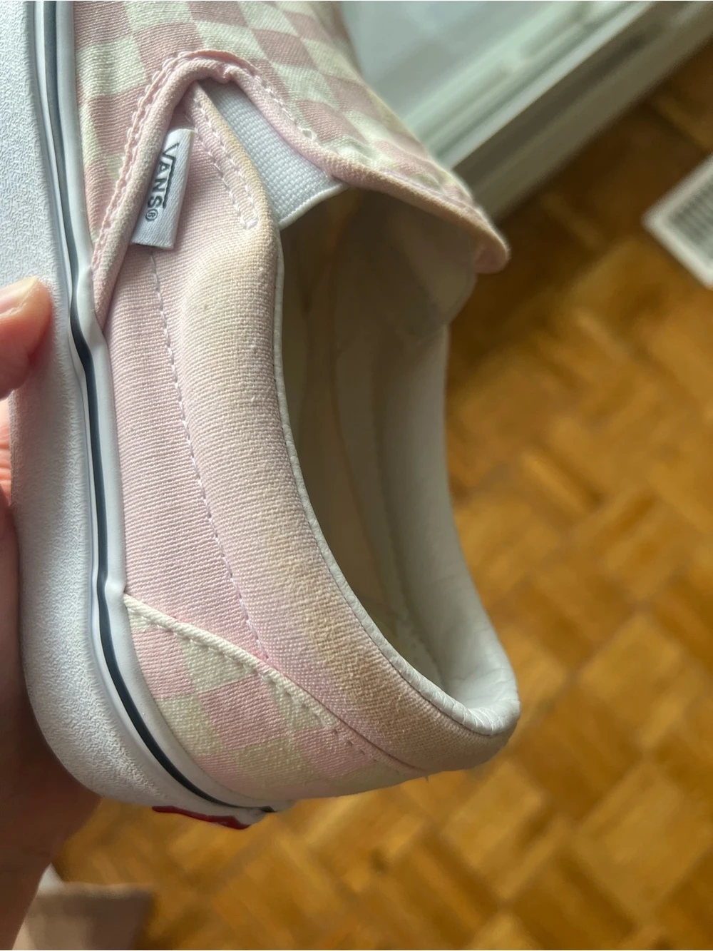 Vans Classic Slip-On Pink Checkerboard Sneakers - photo 5