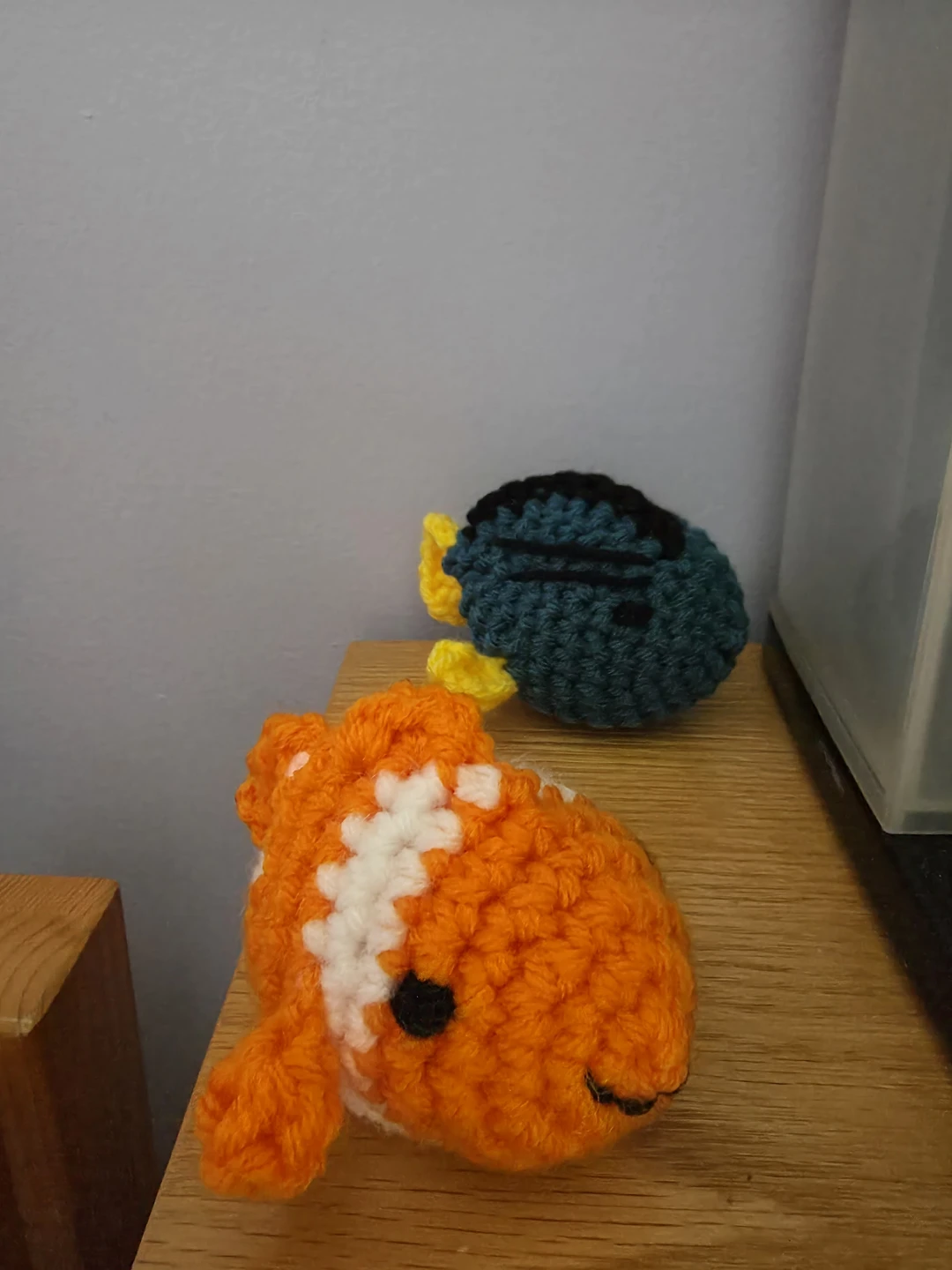Crochet Nemo and dory plushies