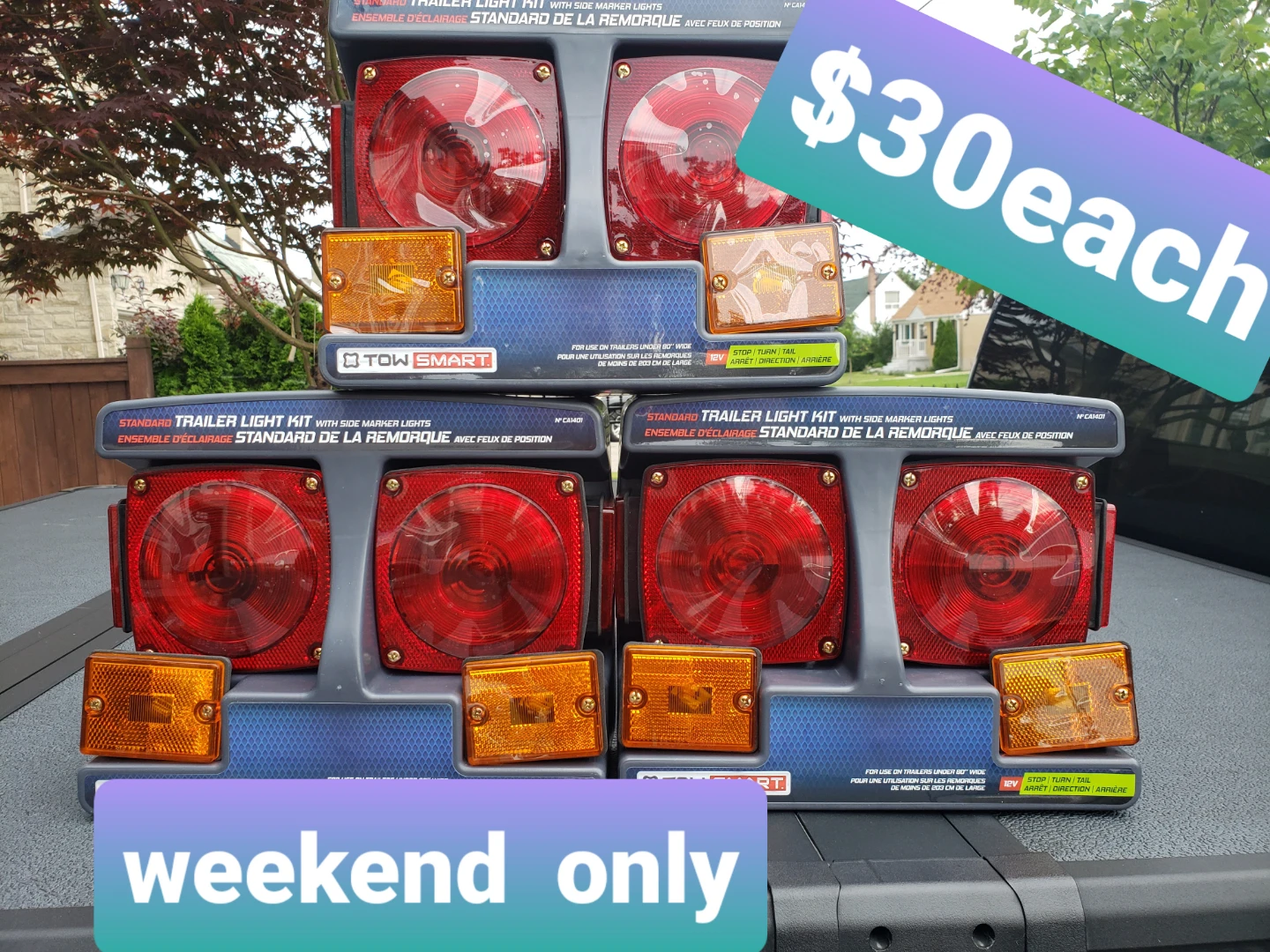 Trailer Light Kit with Side Marker Lights