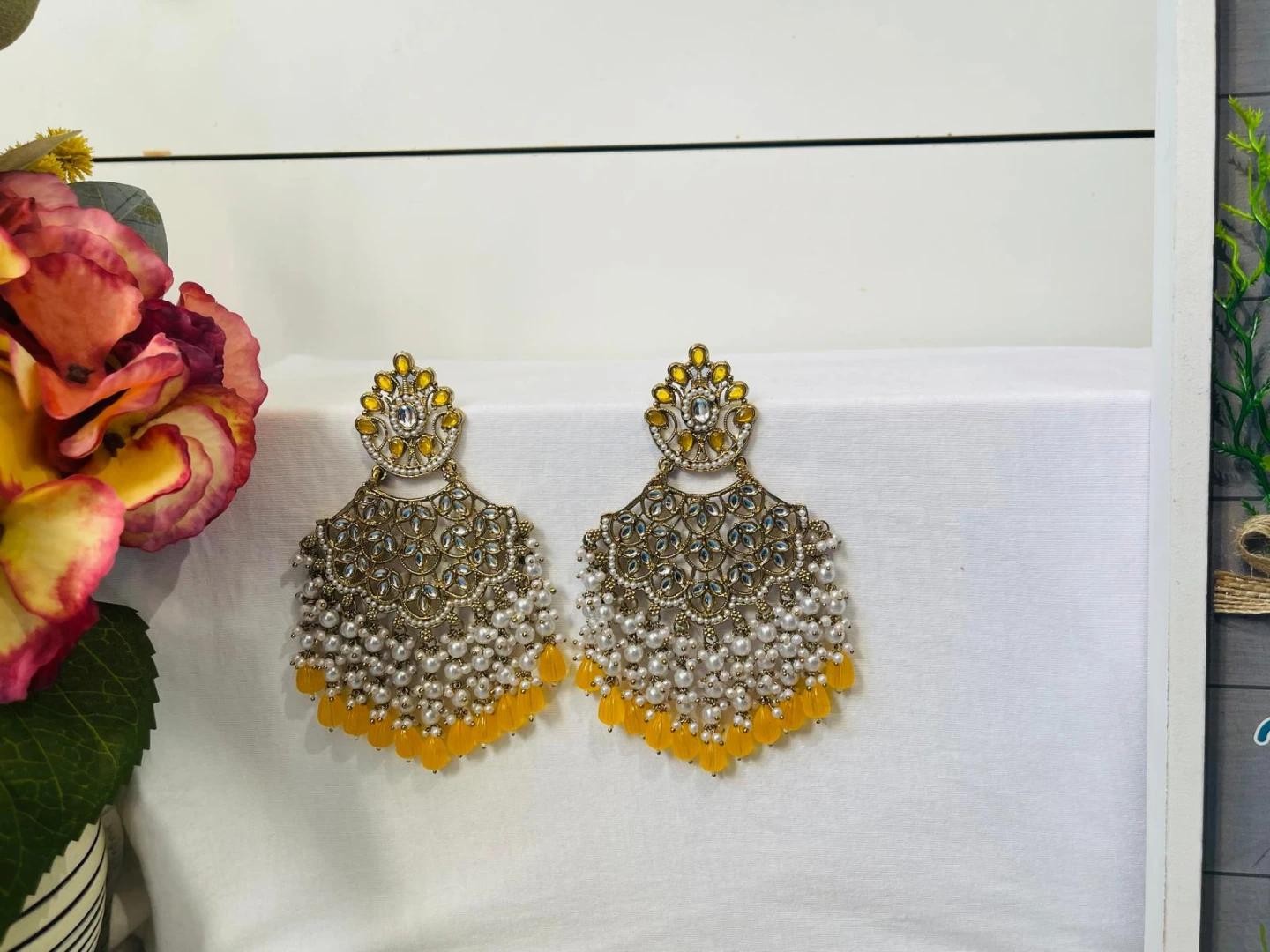 Traditional Indian Style Chandelier Earrings - photo 5