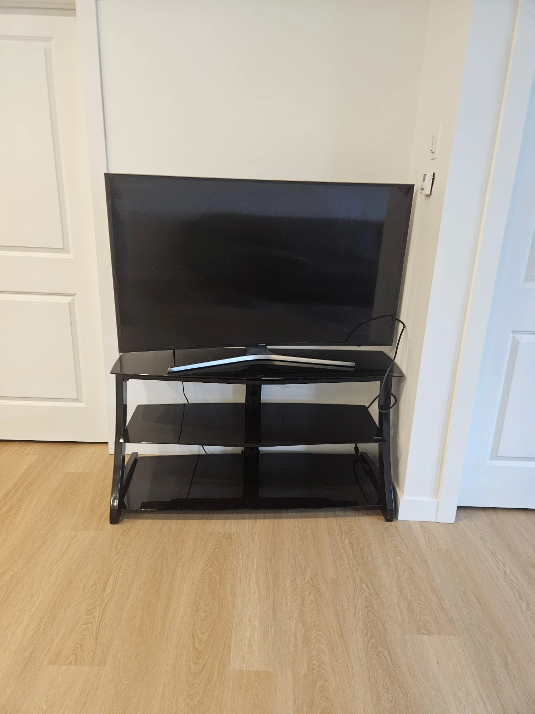Black 3-Tier TV Stand
