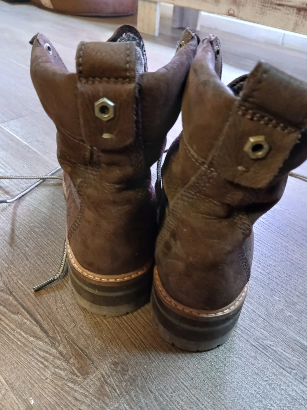 Timberland Brown Leather Lace-Up Boots - photo 2