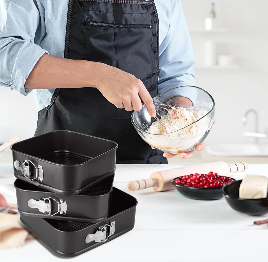 3 Piece Square Springform Pan Set - photo 2
