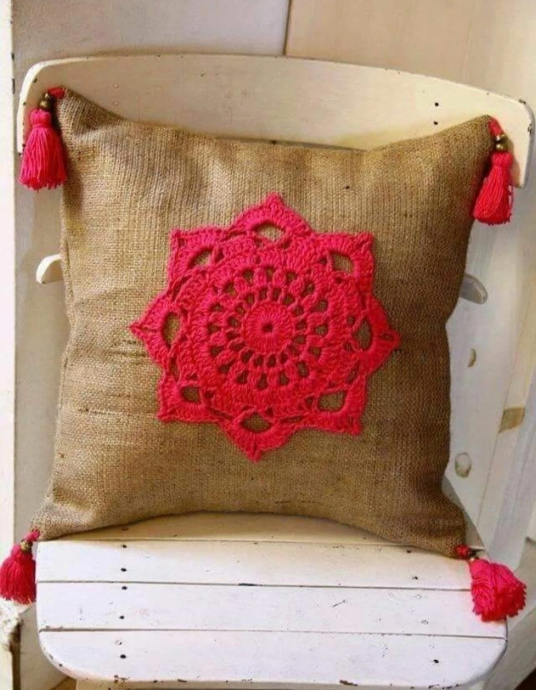 Handmade Crochet Accent Pillow Covers - photo 5