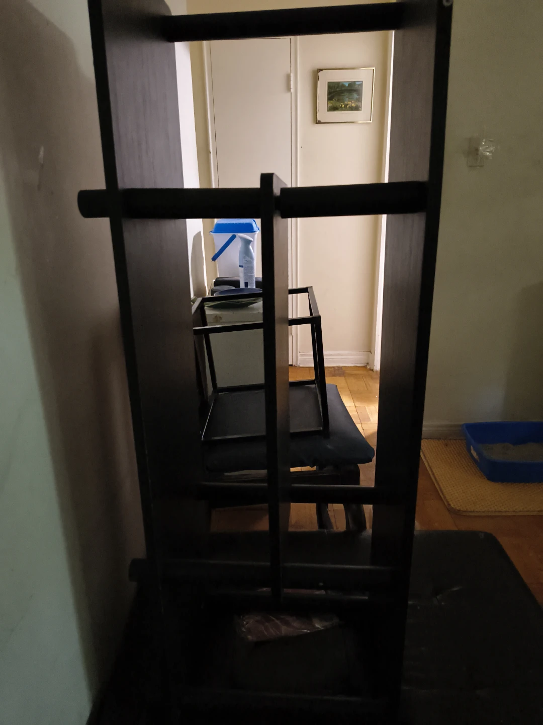 Black Wooden Console Table - photo 5