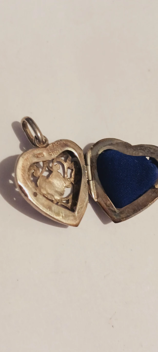 REO STERLING SILVER 925 Heart Locket Pendant - photo 3