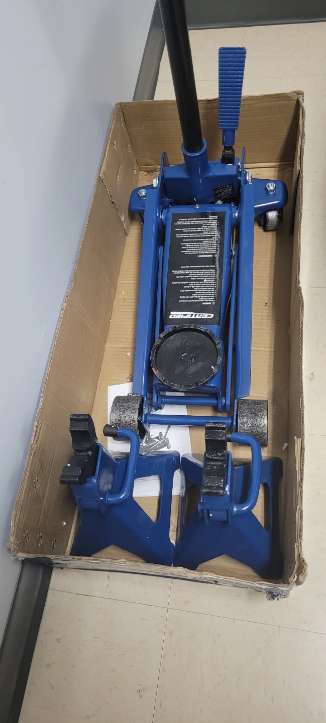 Certified Blue Hydraulic Floor Jack with Jack Stands - photo 3