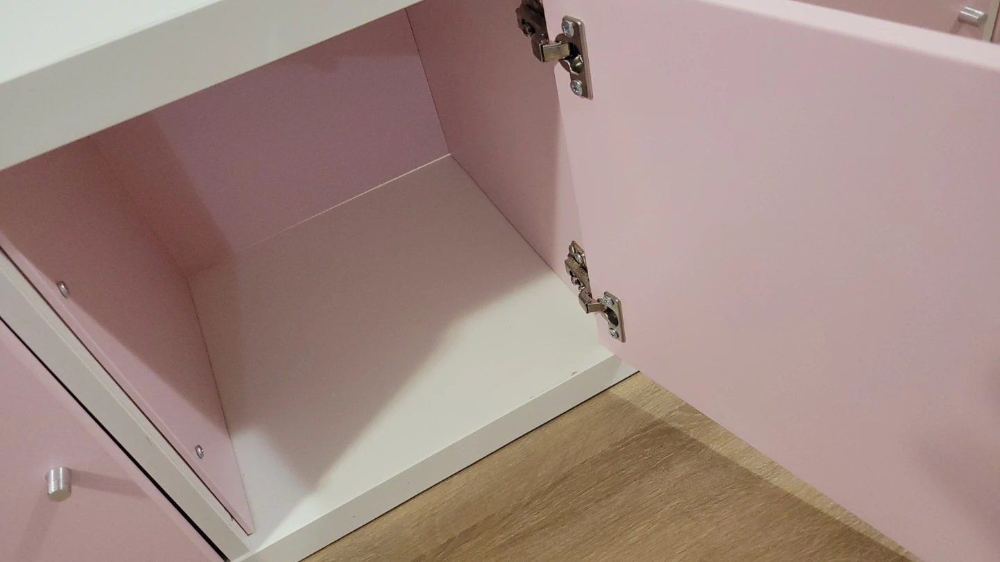 White and Pink Storage Cabinet - photo 2
