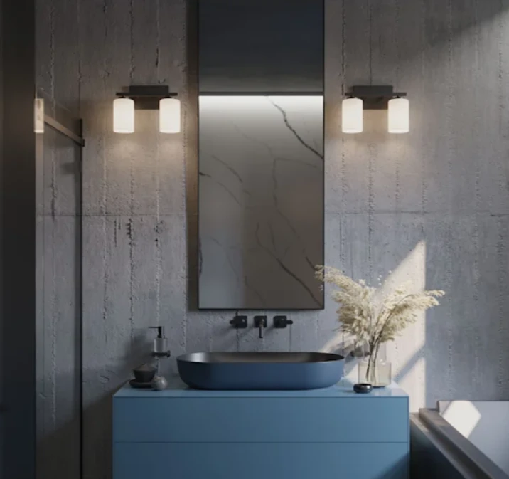 Modern Double Cylinder Vanity Light Fixture - photo 2