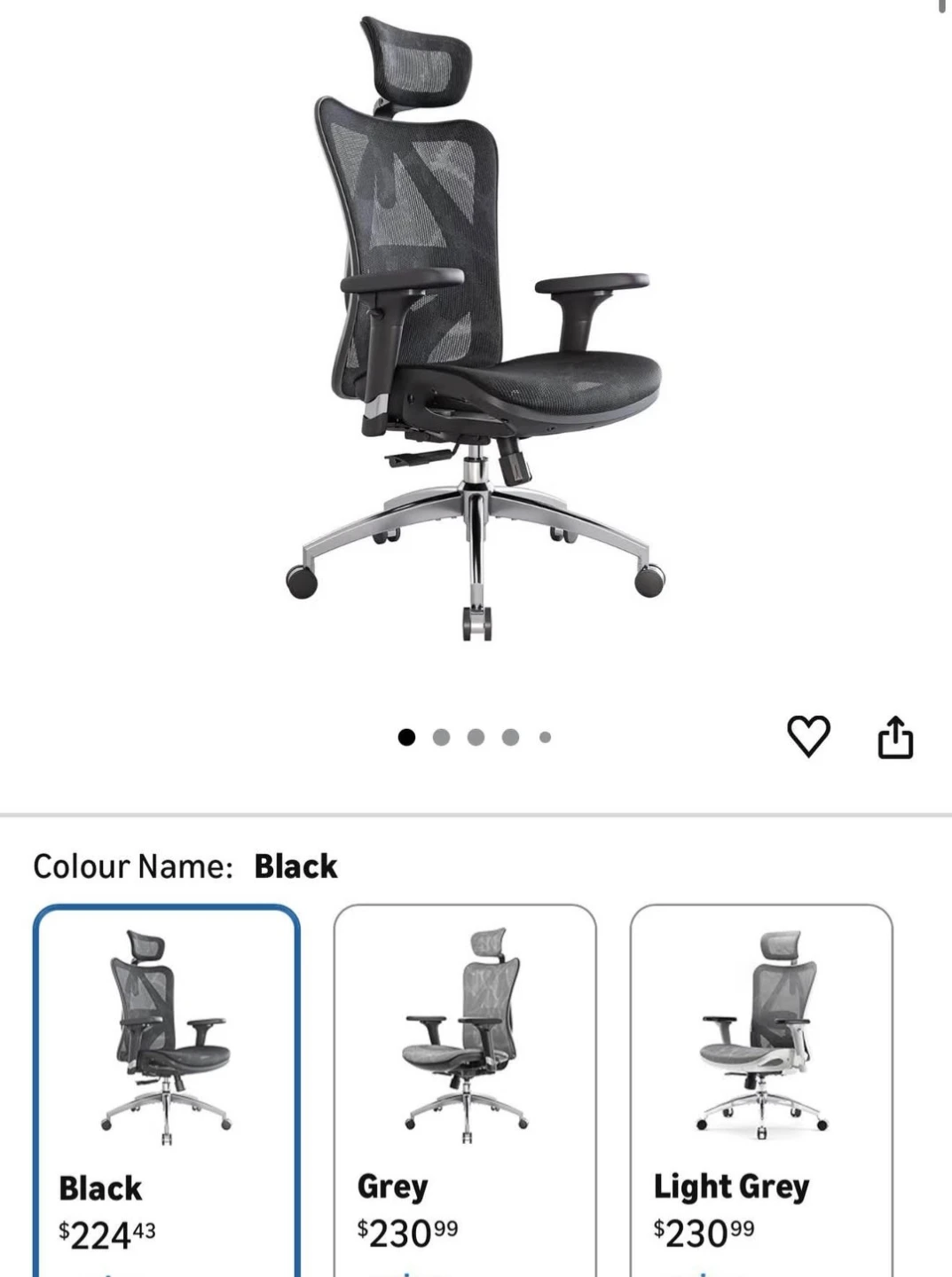 Ergonomic Mesh Office Chair with Headrest - photo 5