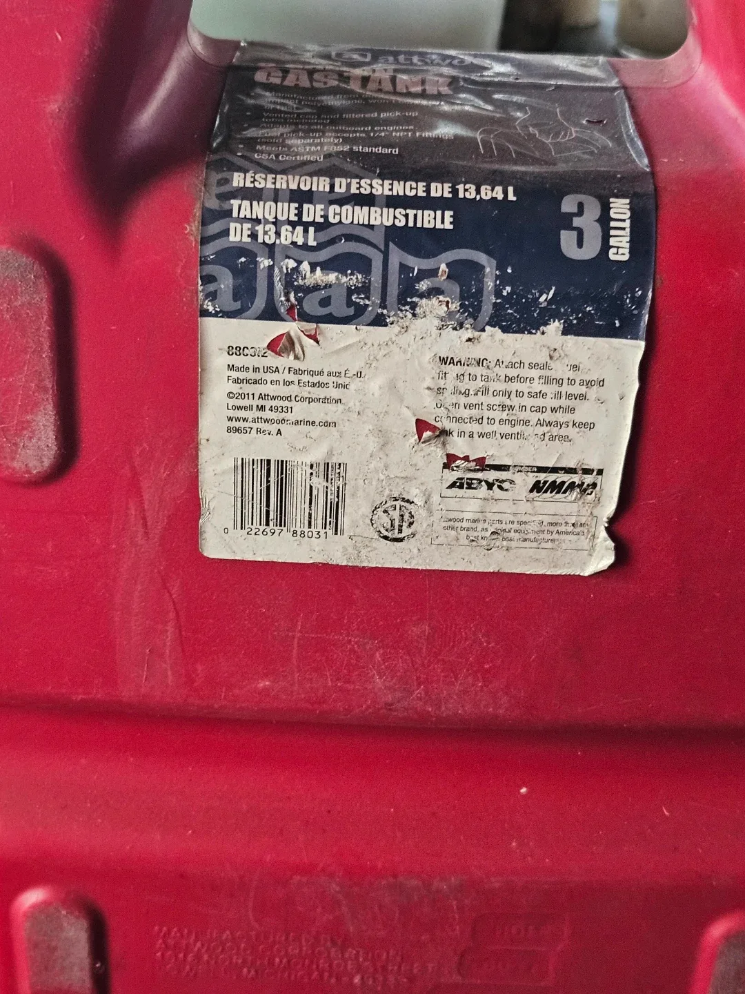 Attwood 3 Gallon Gas Tank - photo 4