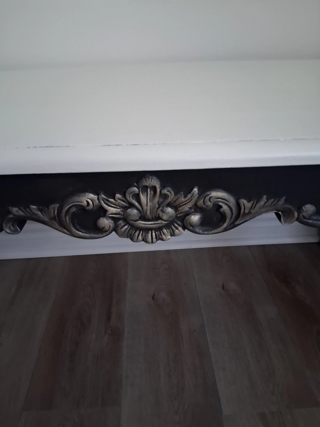 Off white and Black Accent Table - photo 3