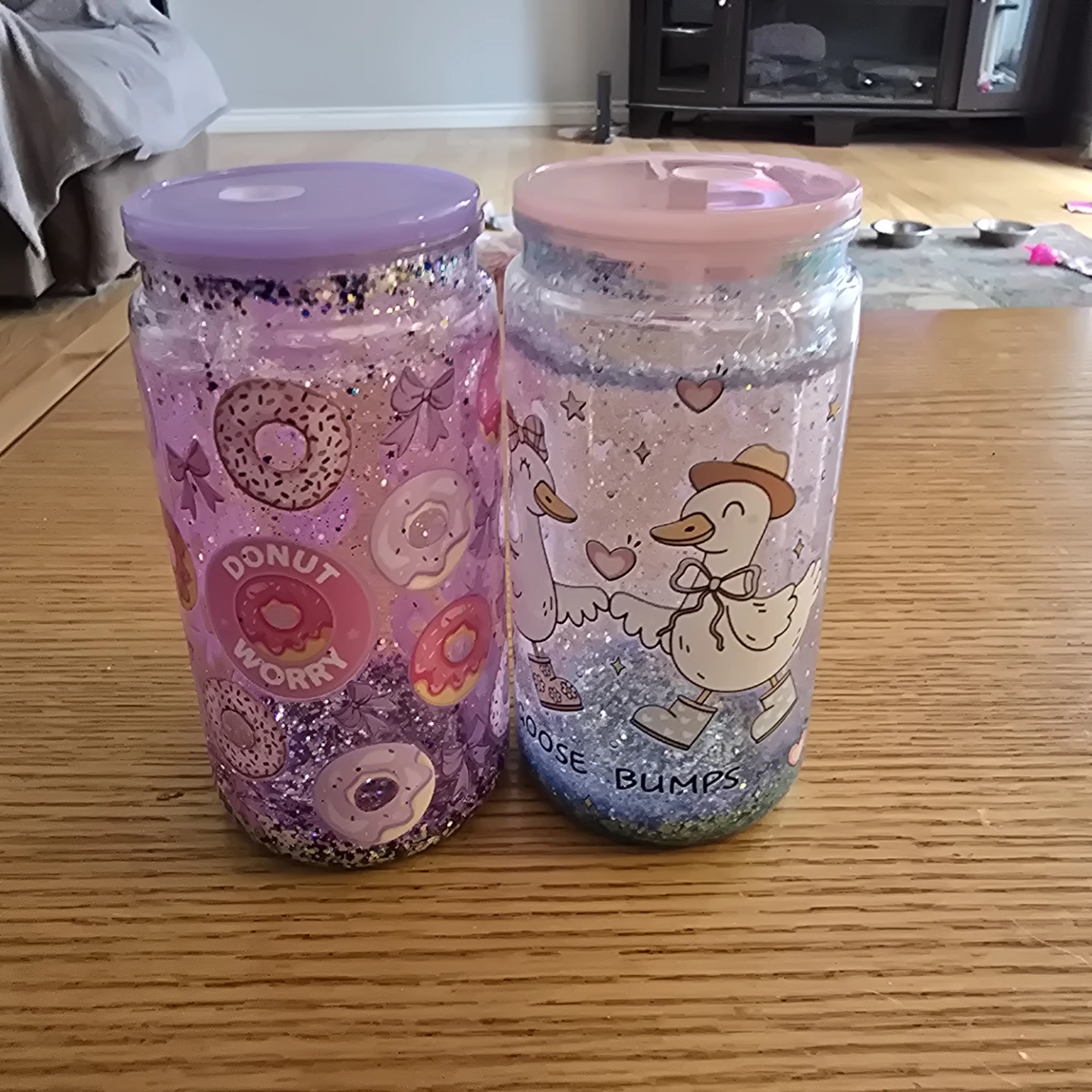 Glitter Tumbler Cups (Set of 2)