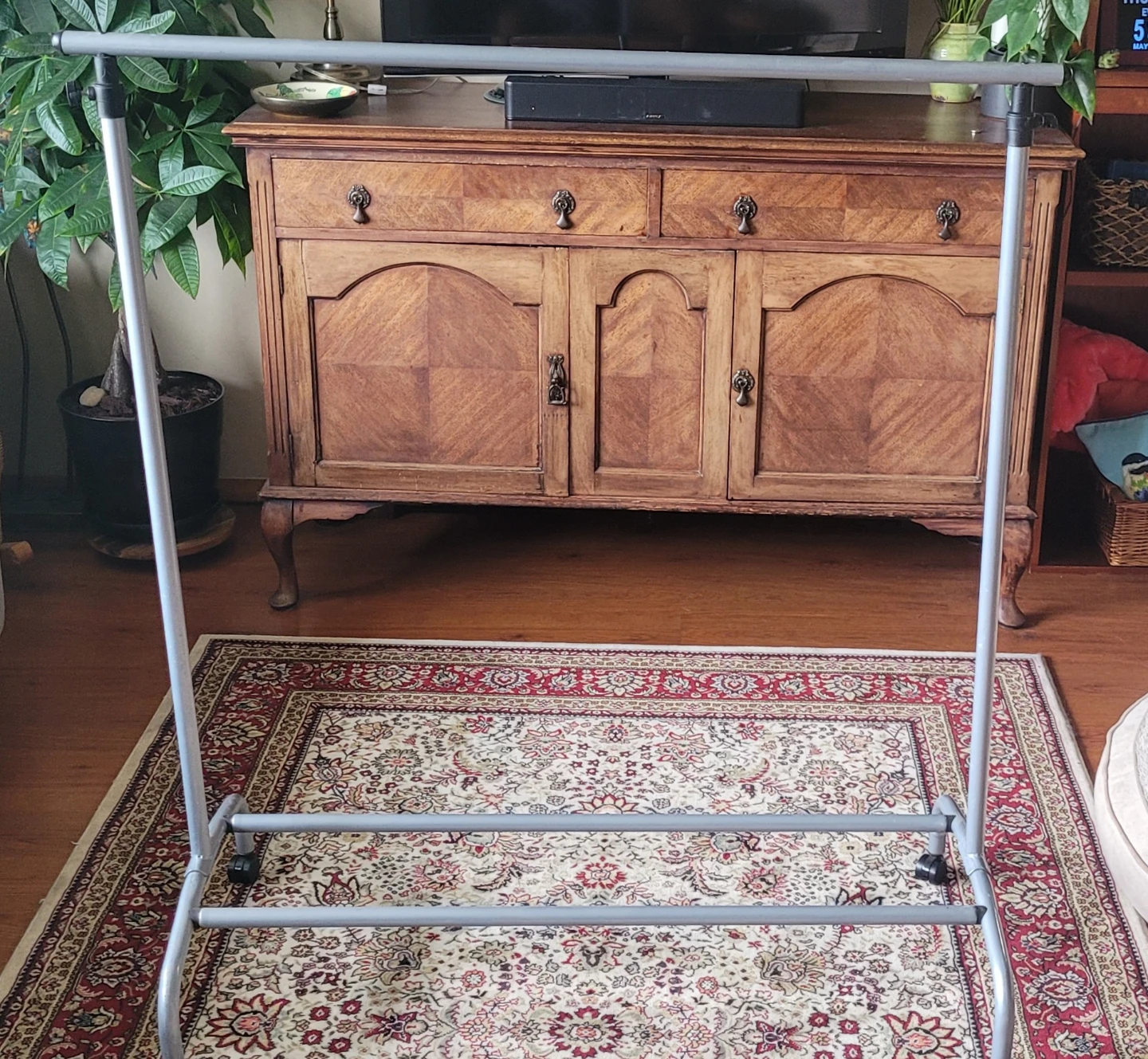 Metal Garment Rack on Wheels