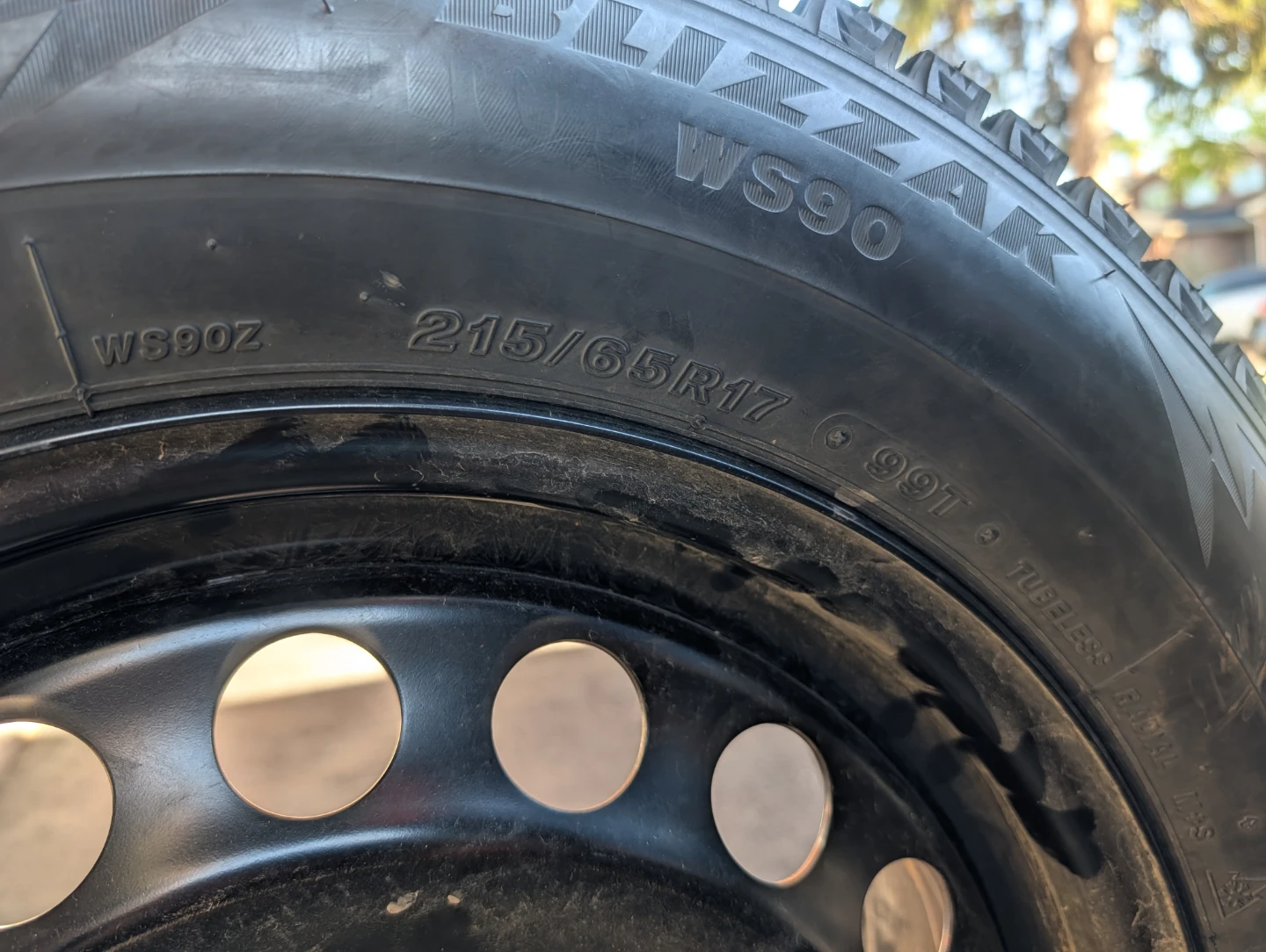 Bridgestone Blizzak WS90 Winter Tire - 215/65R17 - photo 4