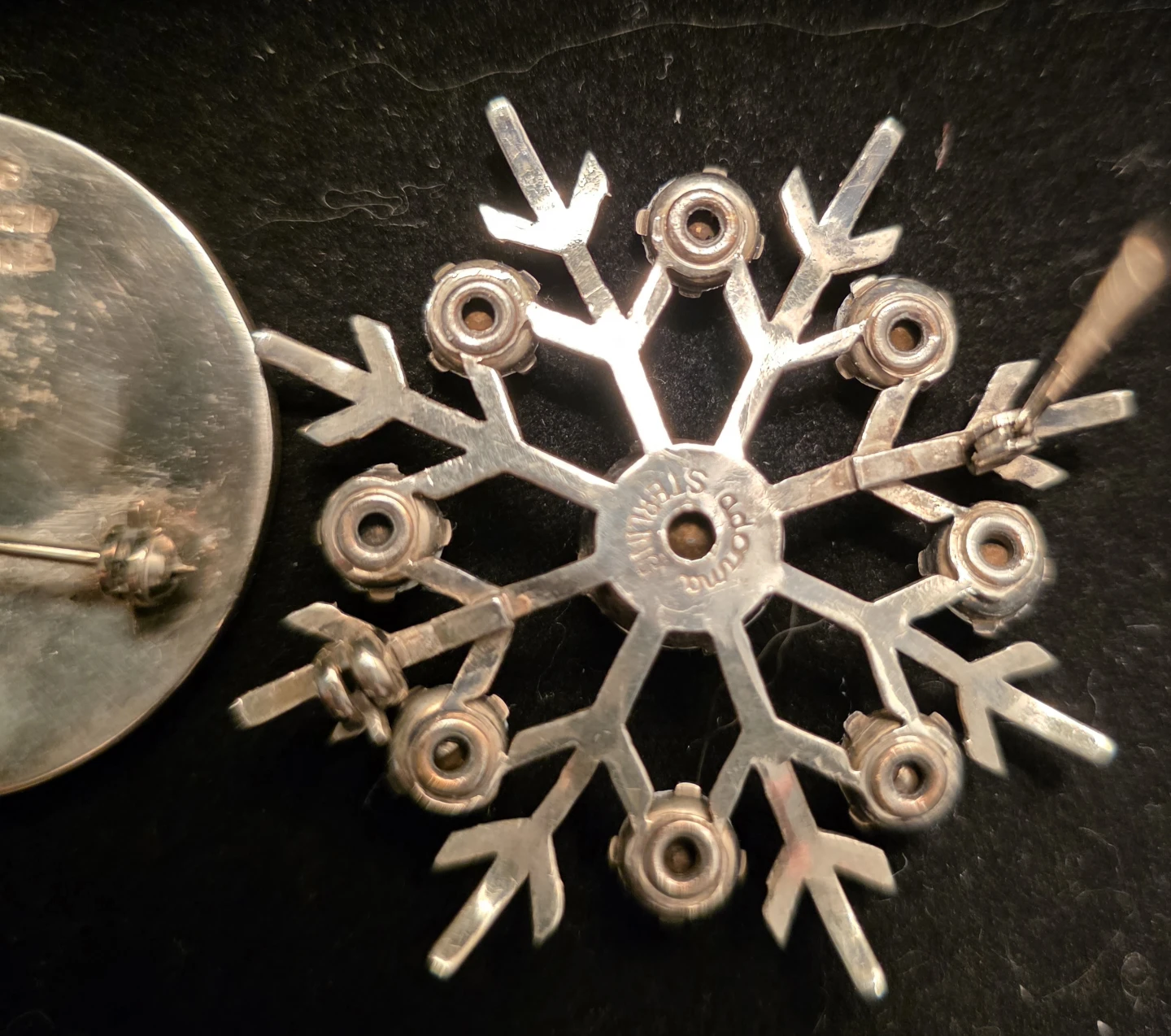 3 beautiful sterling vintage brooches - photo 3
