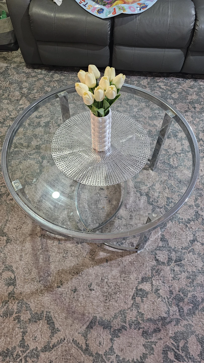Modern Marble Top Dining Table with Black Legs - photo 3