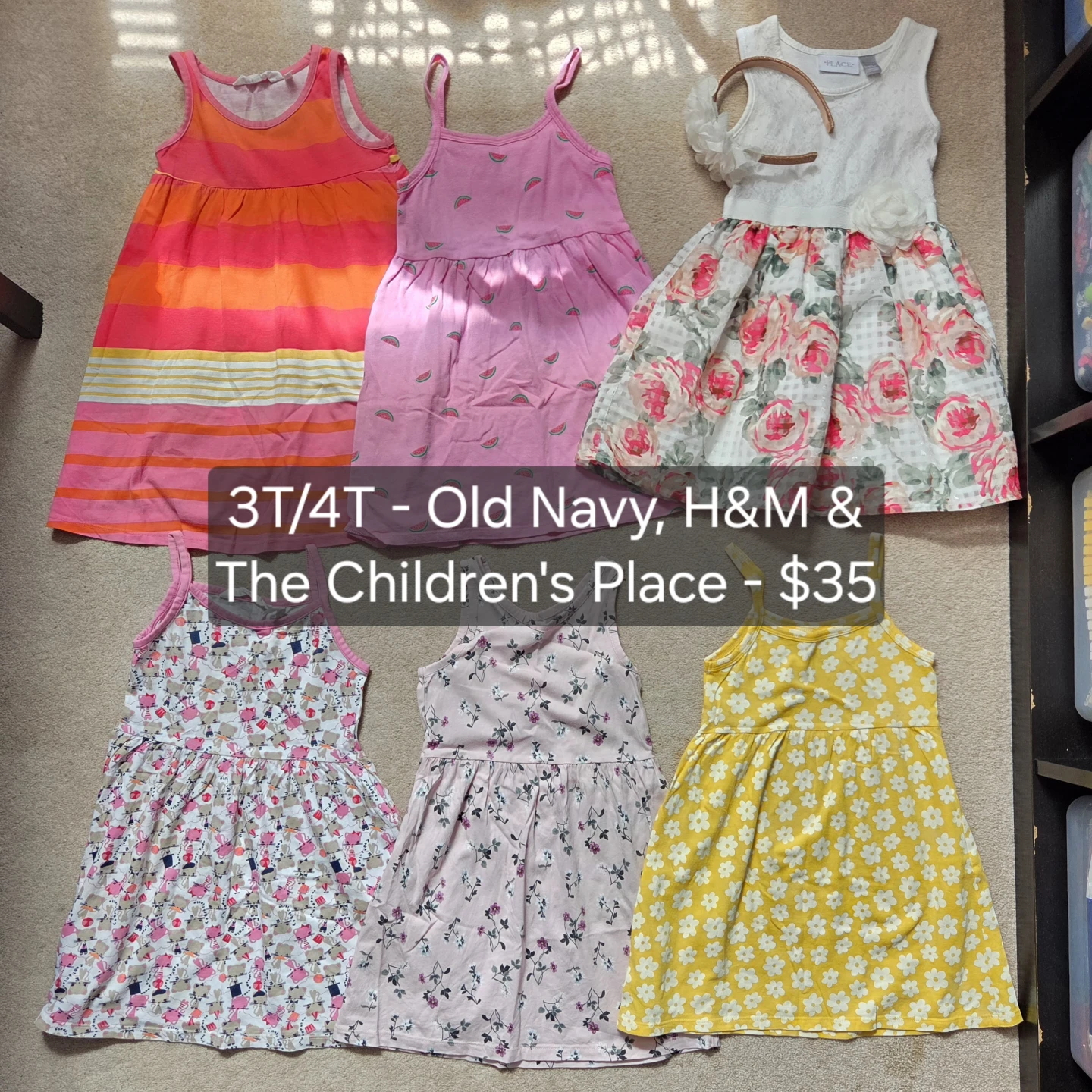 3T/4T Girls Dresses - Old Navy, H&M, The Children's Place