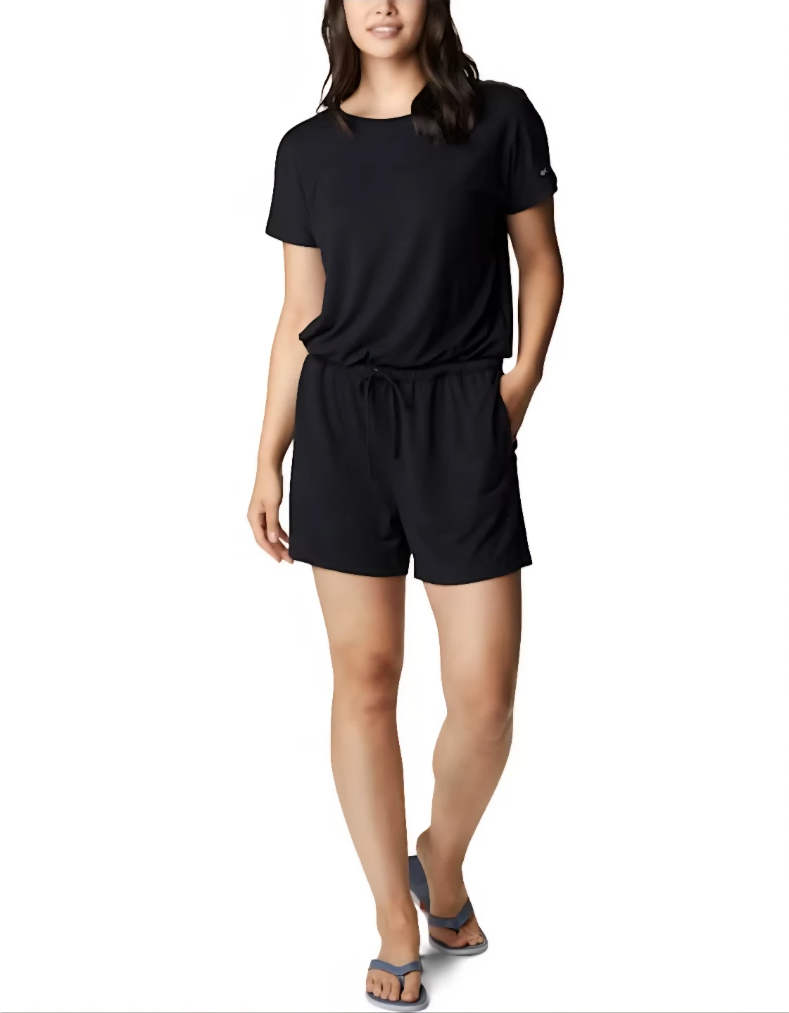 Columbia Black Short Romper