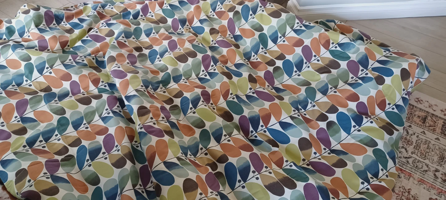Leaf print duvet cover set