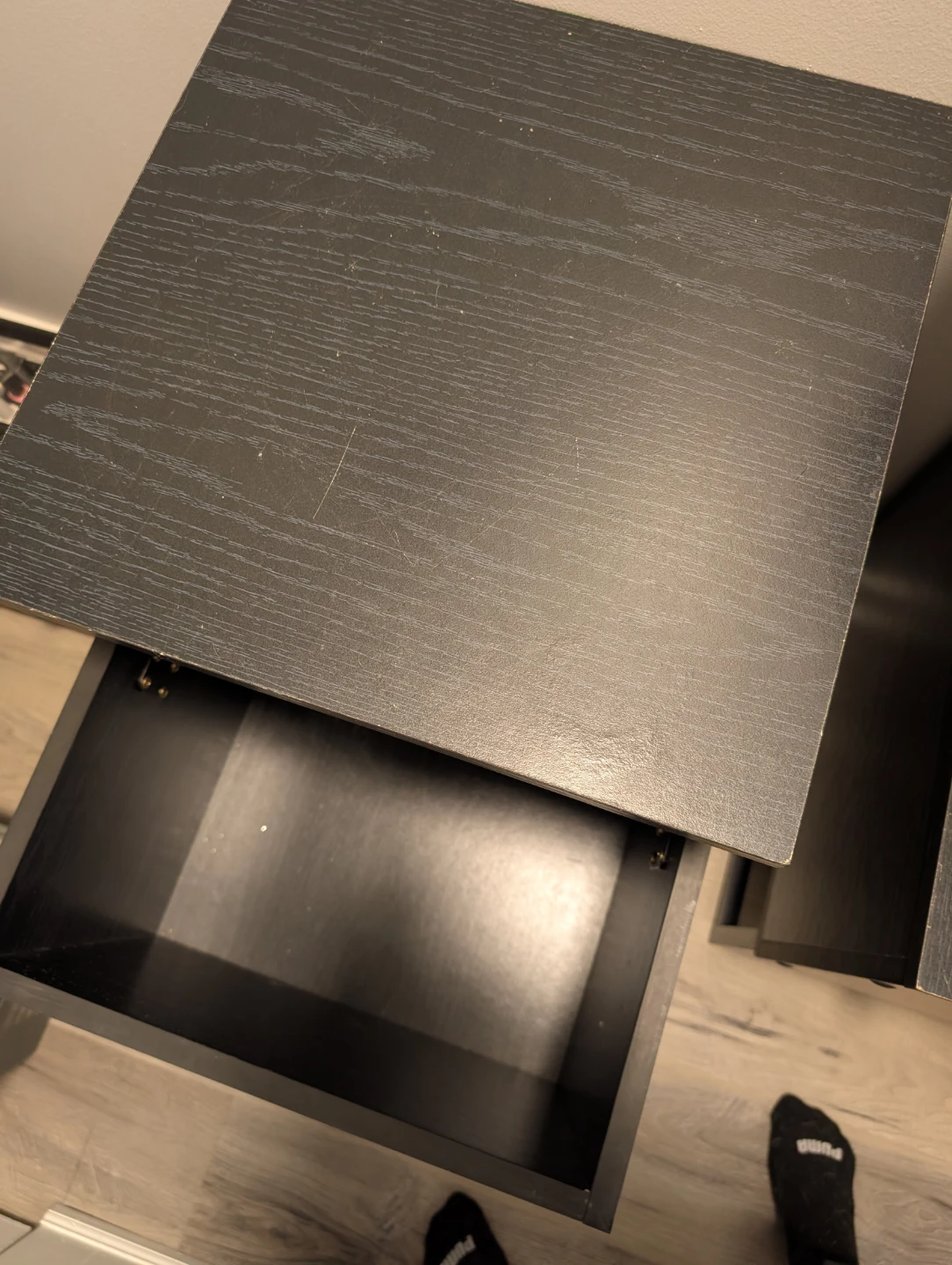 Black lift-top storage tables - photo 2