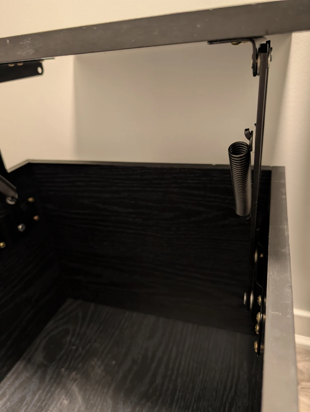 Black lift-top storage tables - photo 3