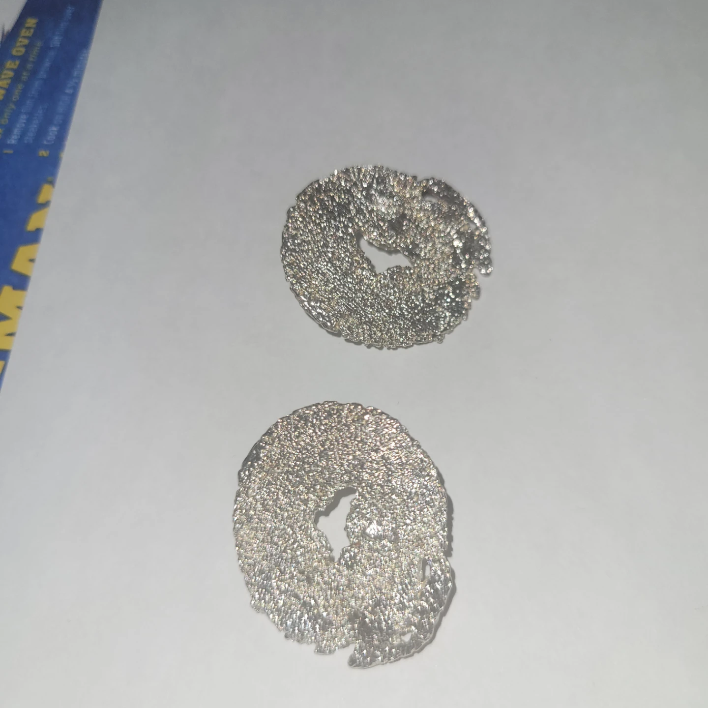 Zara Textured Round Stud Earrings - Gold Tone & Silver Tone - photo 3
