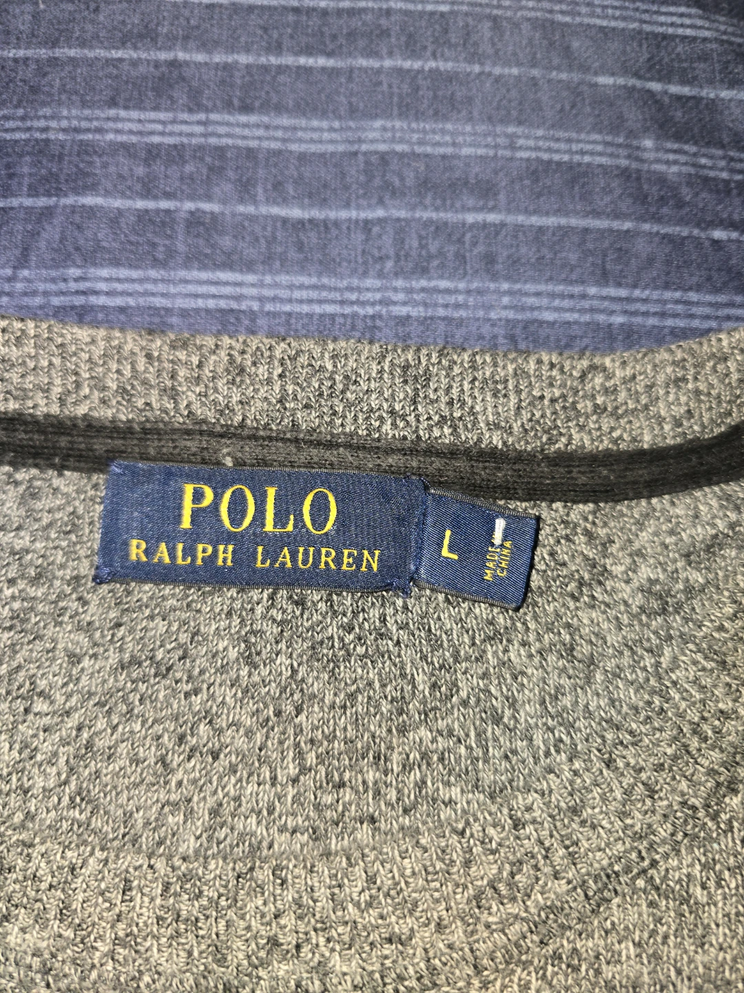 Lg - Ralph Lauren Men's Sweater - Gray  (CLEAN) - photo 5