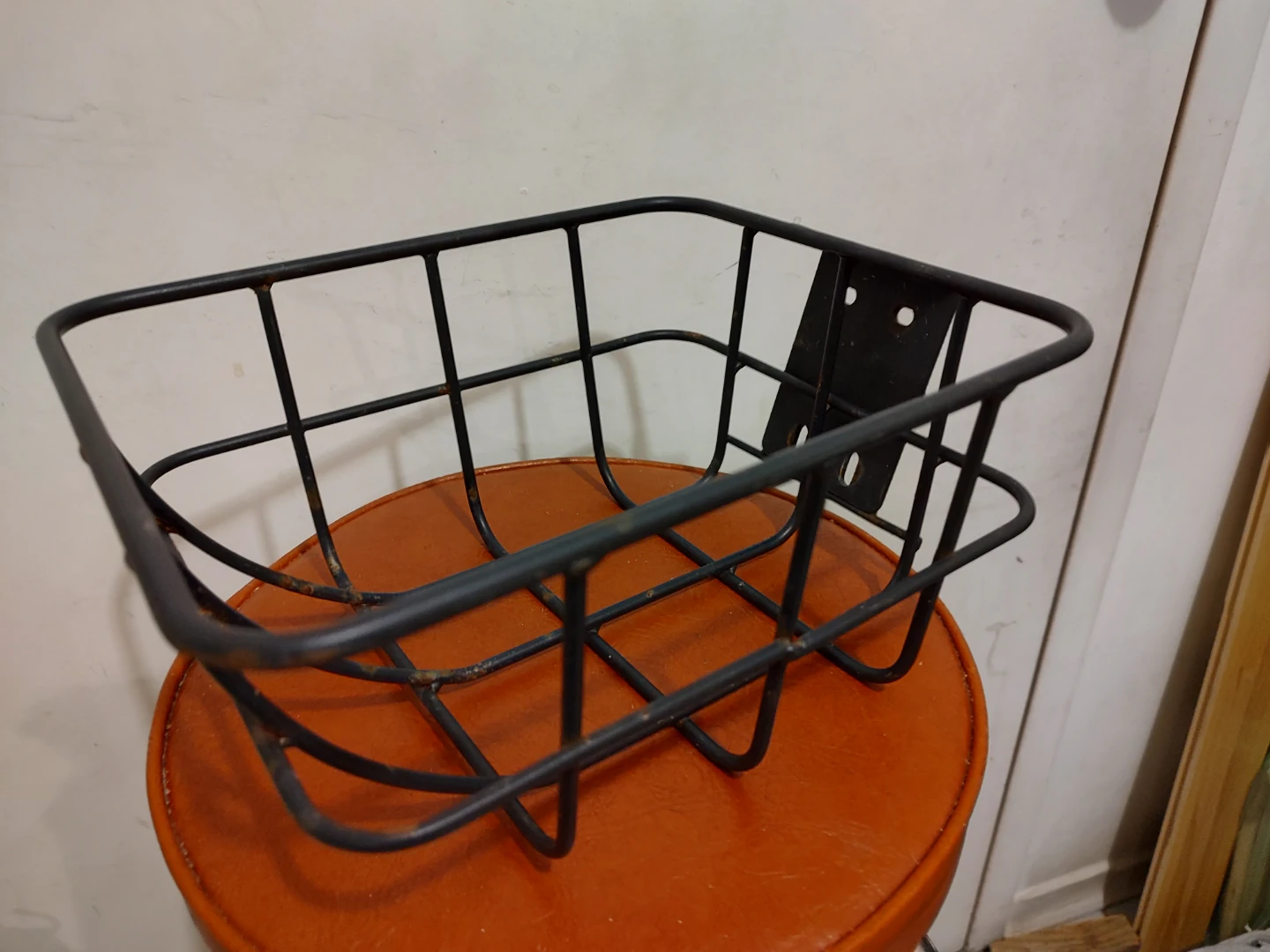Solid and good quality front basket for a bike