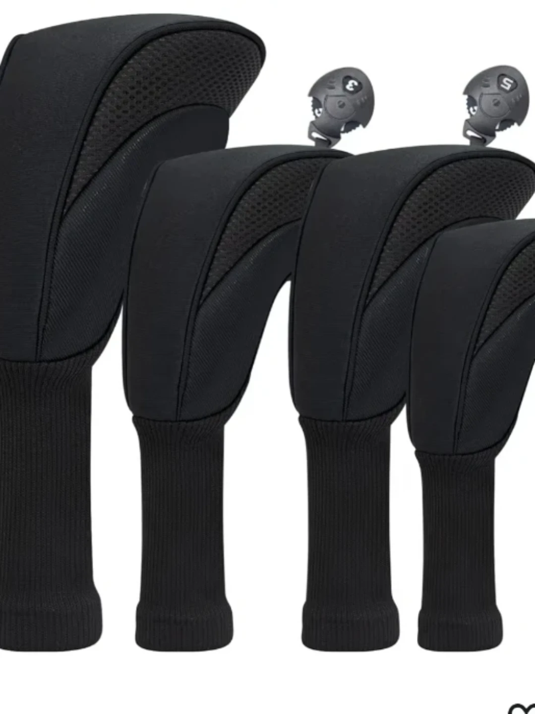 Sports Golf clubs covers, SET OF 4, black