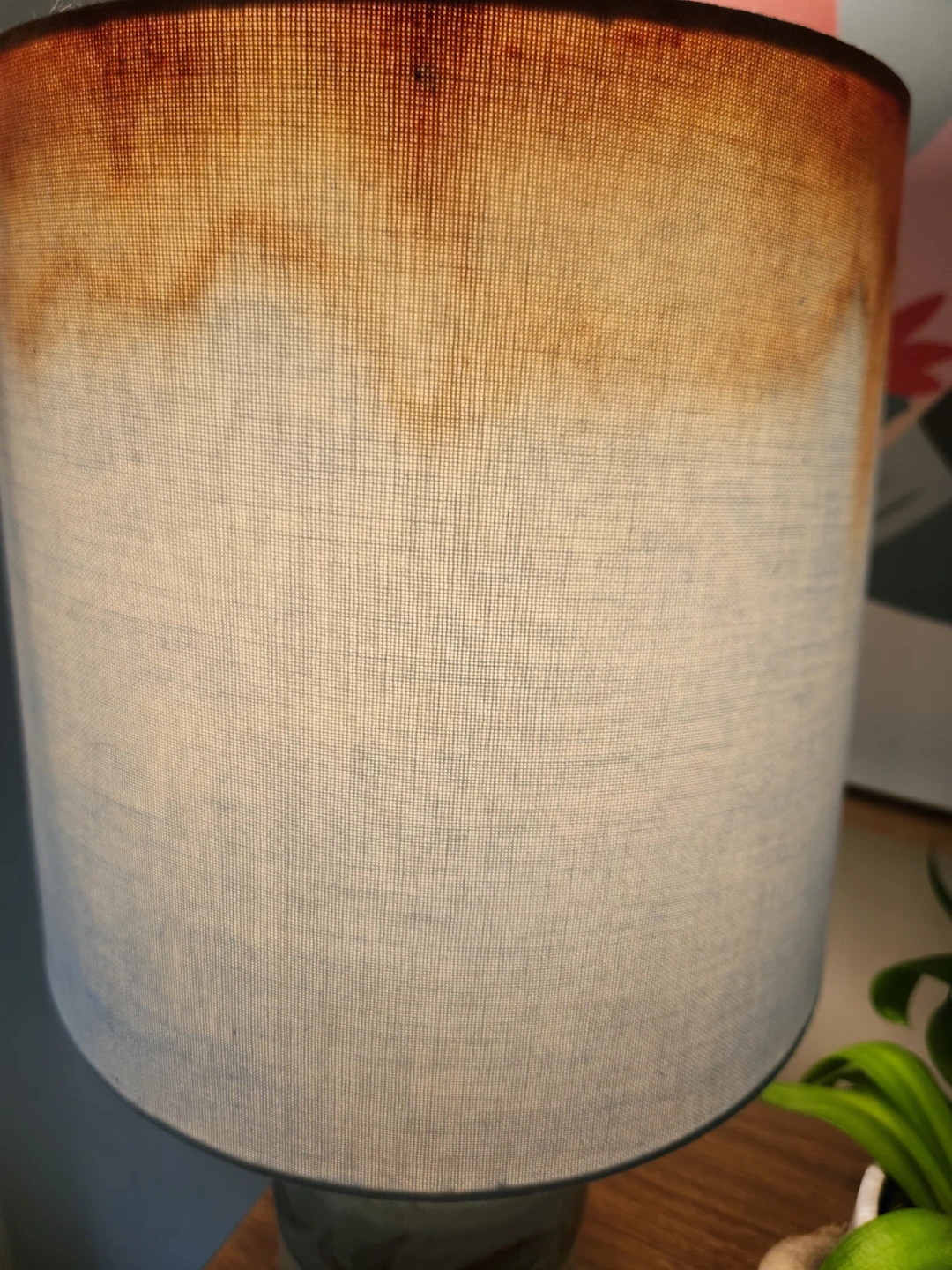 VINTAGE Ceramic Table Lamp with Ombre Shade - photo 5
