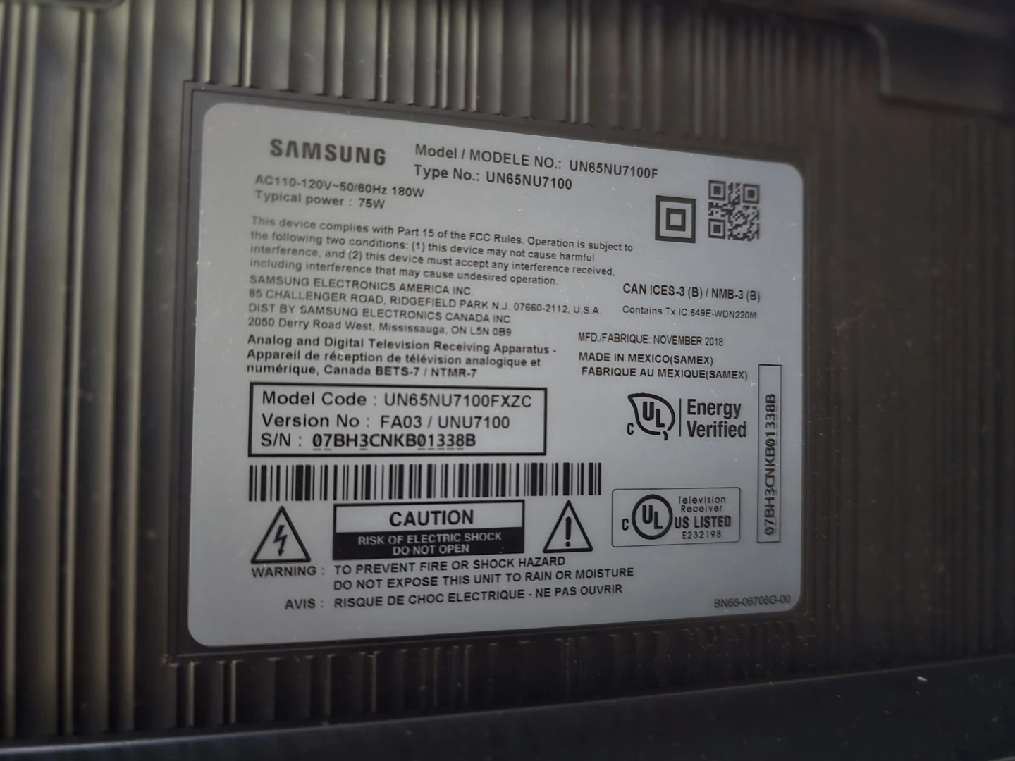 65" UHD 4K Smart TV NU7100 Series 7 - photo 4