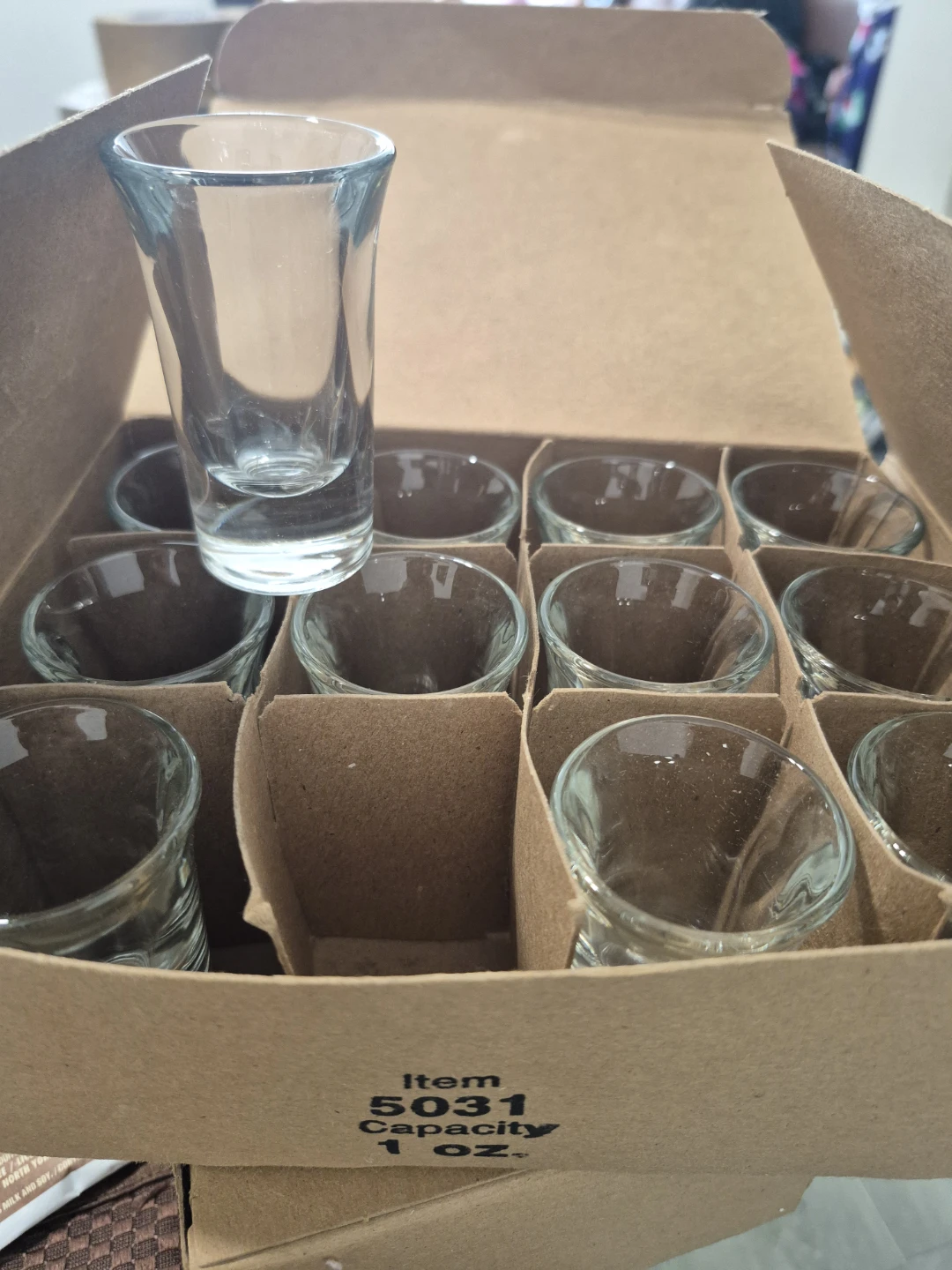 Set of 12 Shot Glasses - 1 oz. Capacity