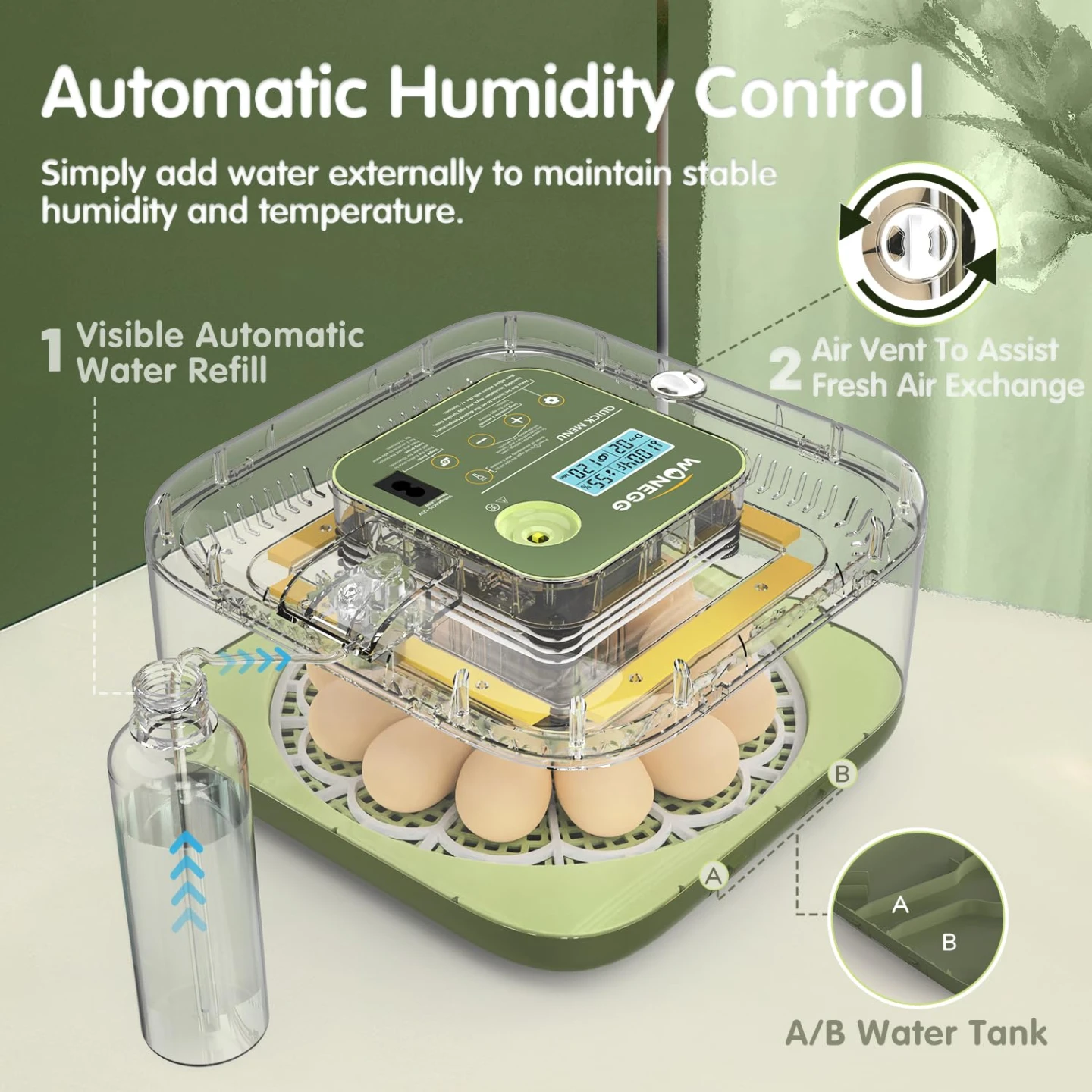 WONEGG 12 Egg Automatic Incubator - photo 4