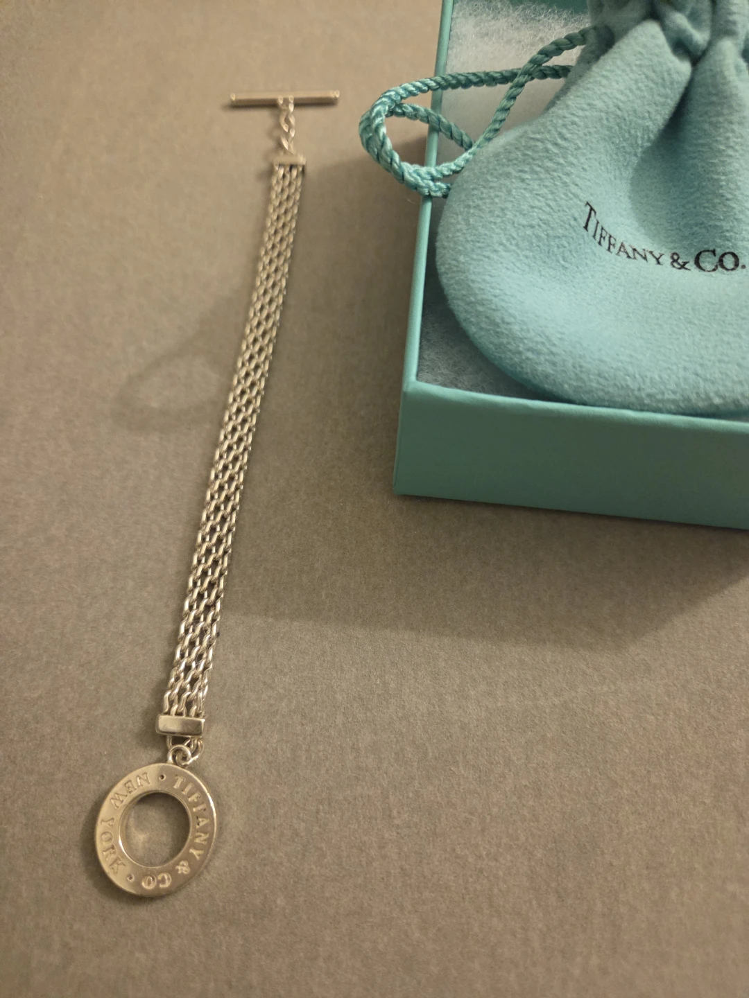 Tiffany & Co. Somerset Sterling Silver Toggle Bracelet