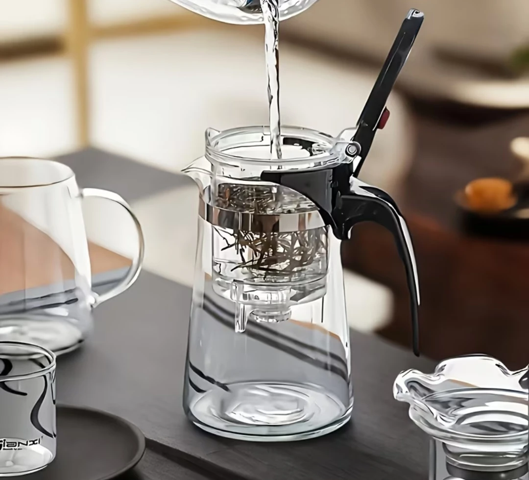 Glass Teapot with One-Touch Filter - 25.36oz - photo 2