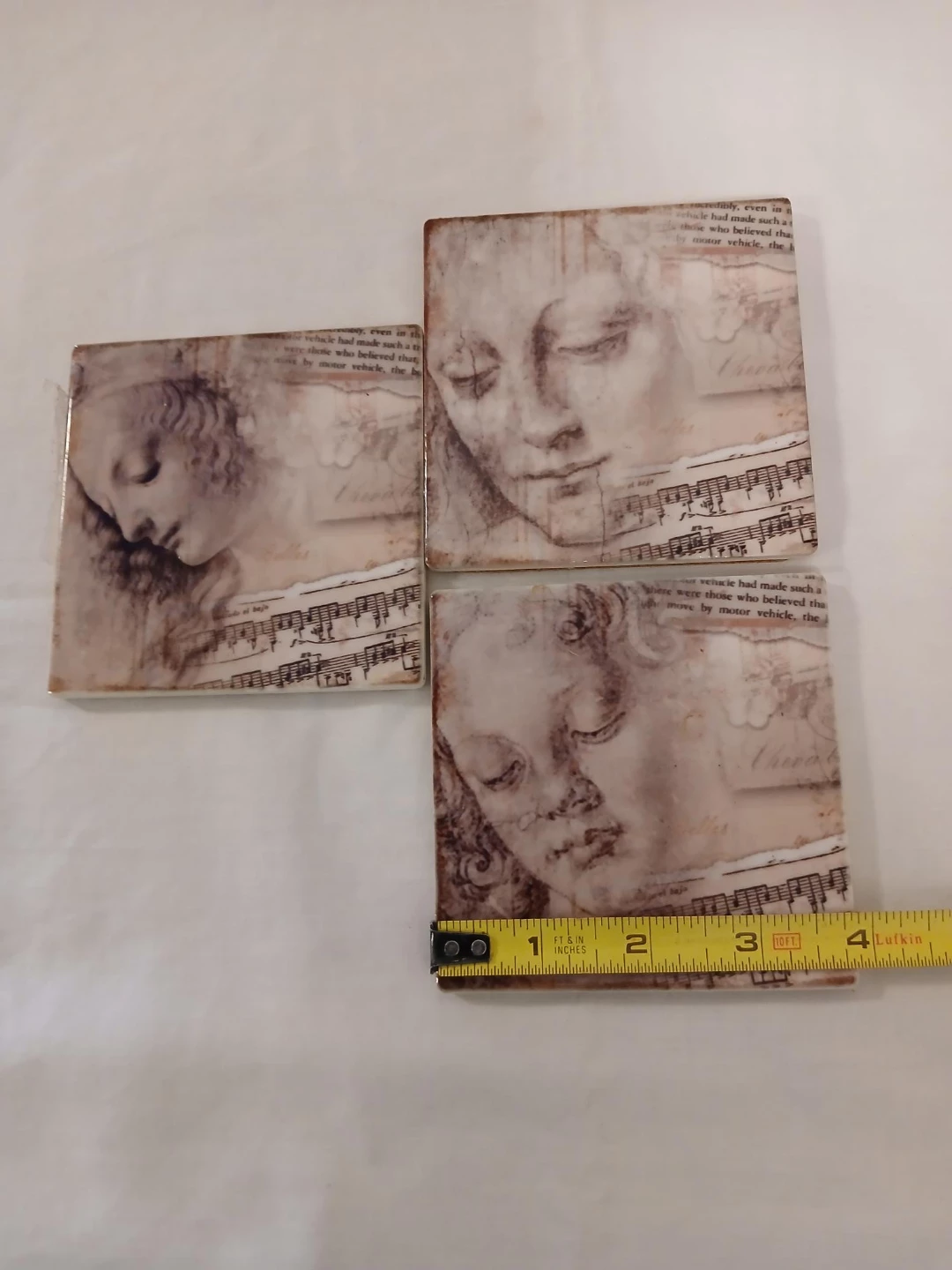 Set of 3 Artistic Coasters. Pick up only. - photo 2