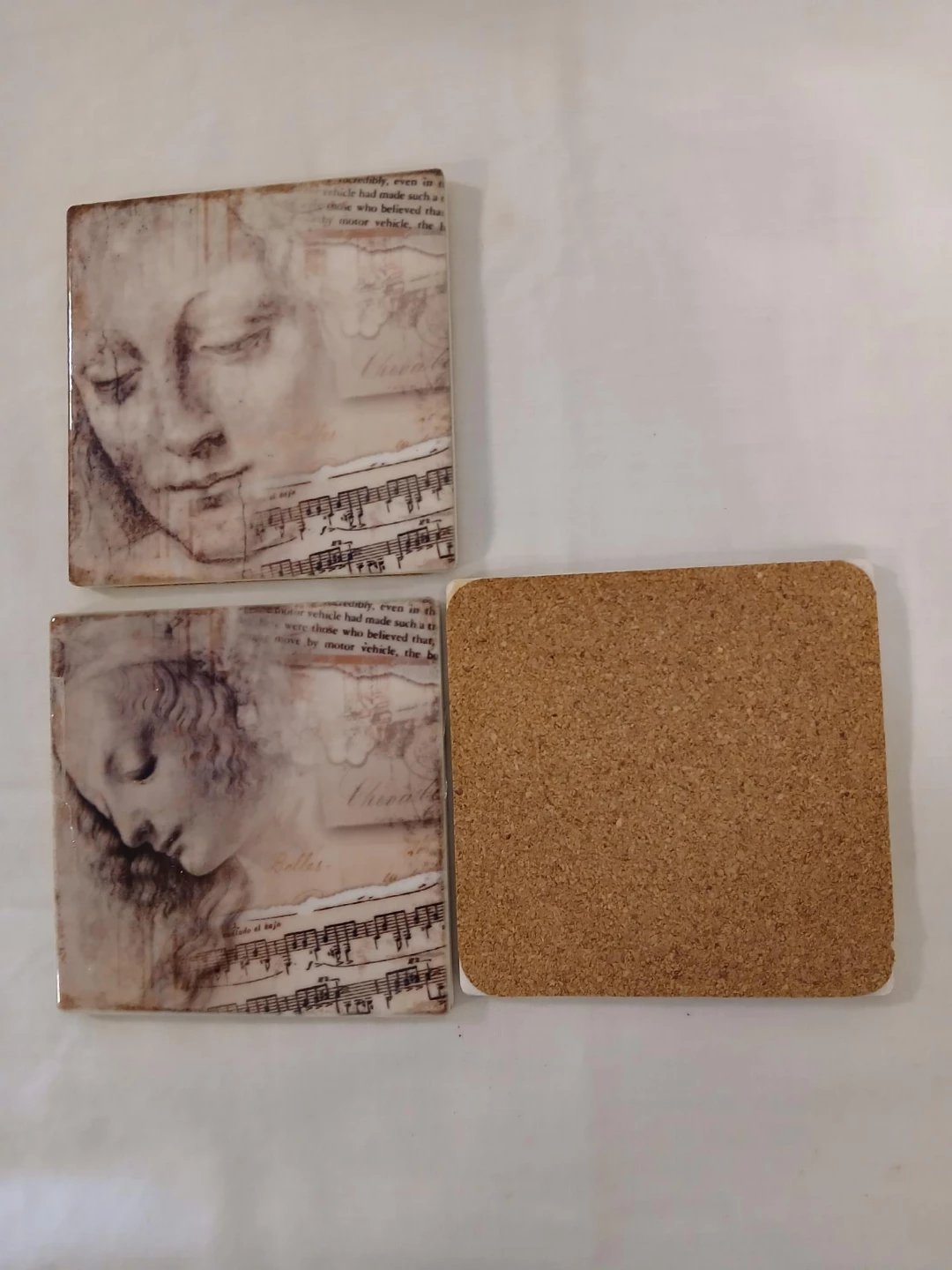 Set of 3 Artistic Coasters. Pick up only. - photo 4