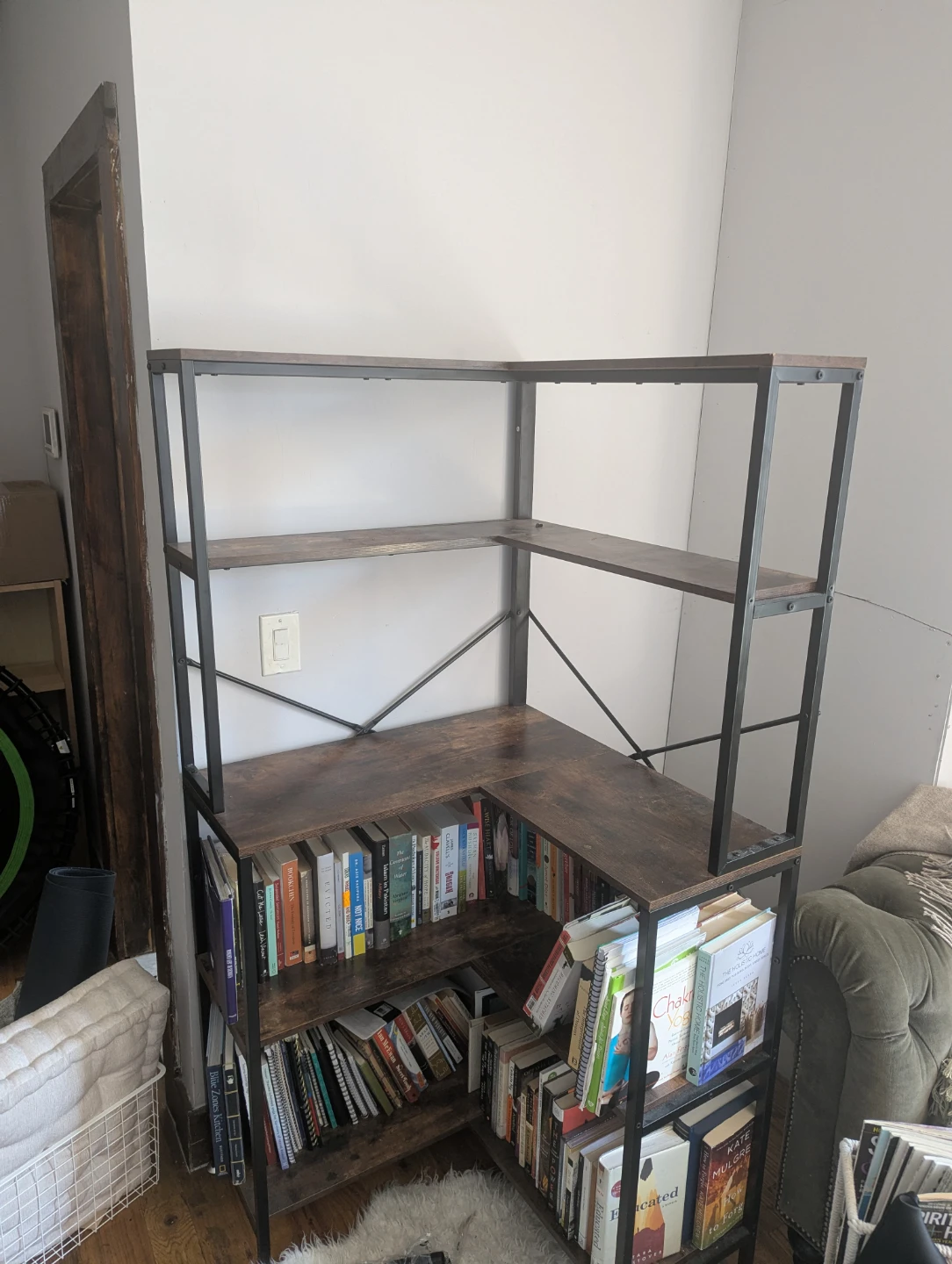 L-Shaped Bookshelf / Desk