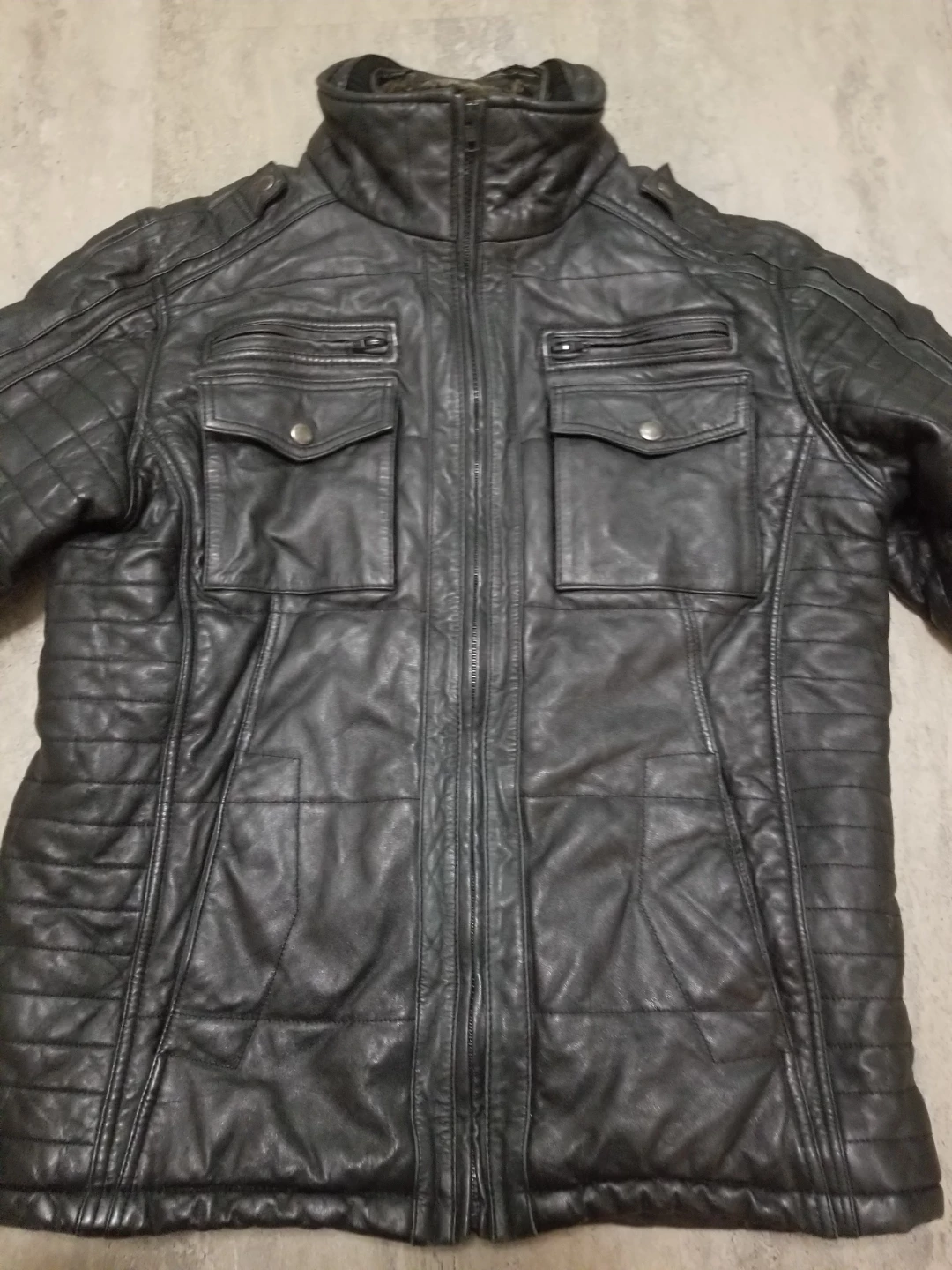 Medium Black Leather Jacket