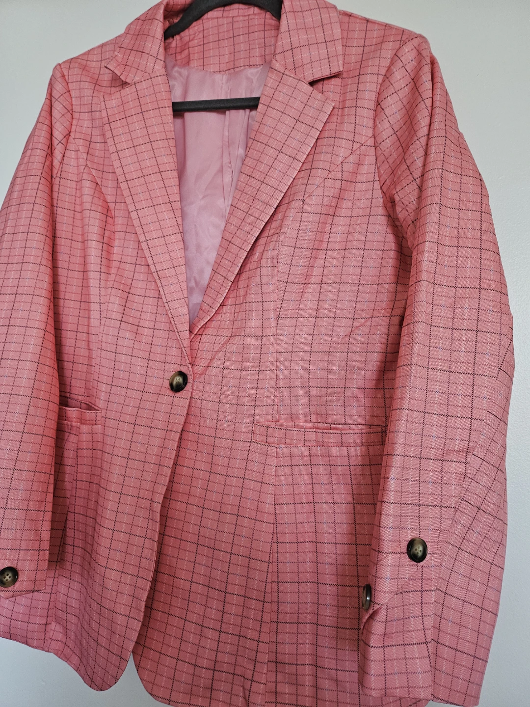 Pink Plaid Blazer - photo 2