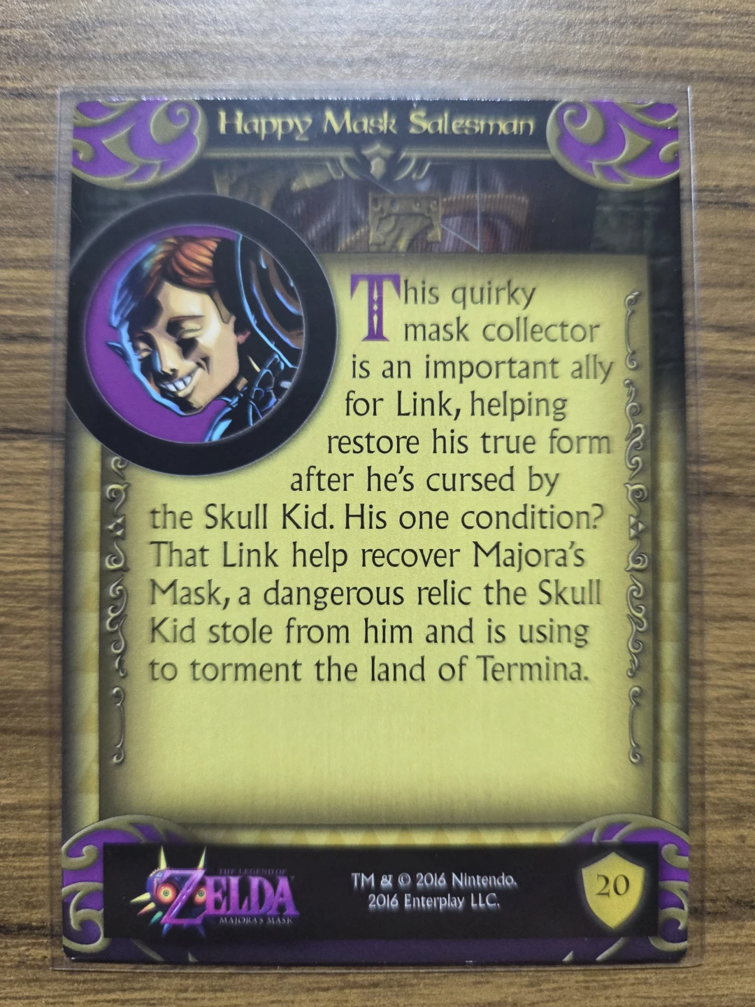 Zelda Trading Card - Happy Mask Salesman #20 (2016 Enterplay - photo 2