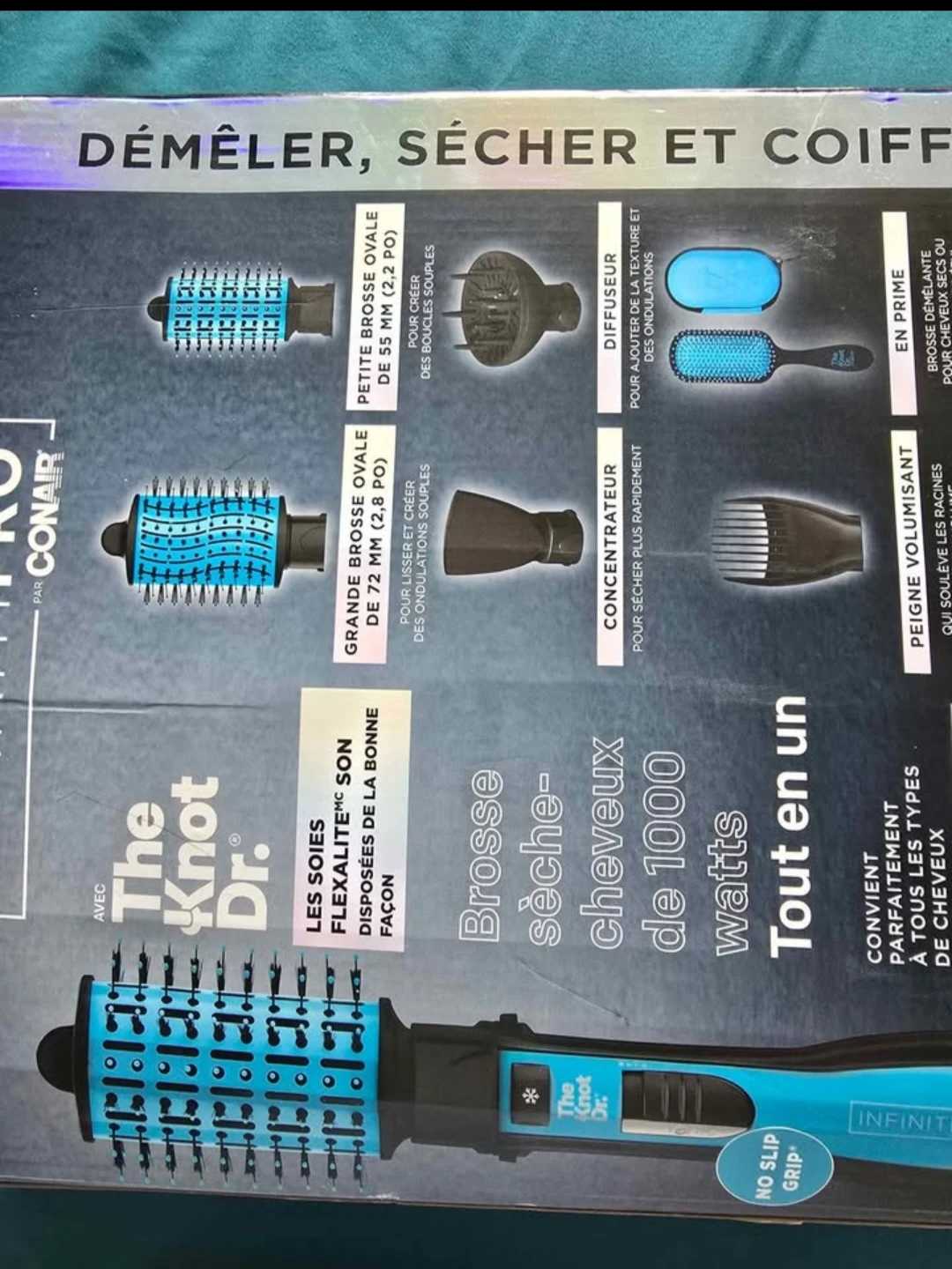 Conair The Knot Dr. 1000W All-in-One Dryer and Styler Set
