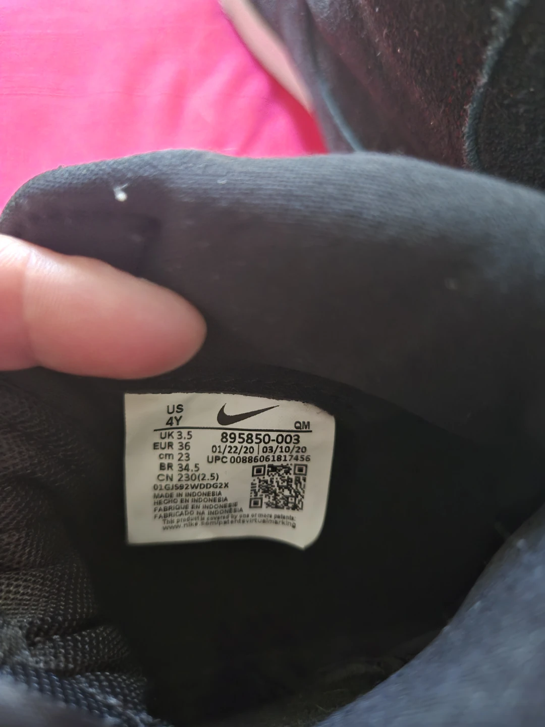 Nike Blazer Mid '77 High Top Shoes Black Size 4Y - photo 5