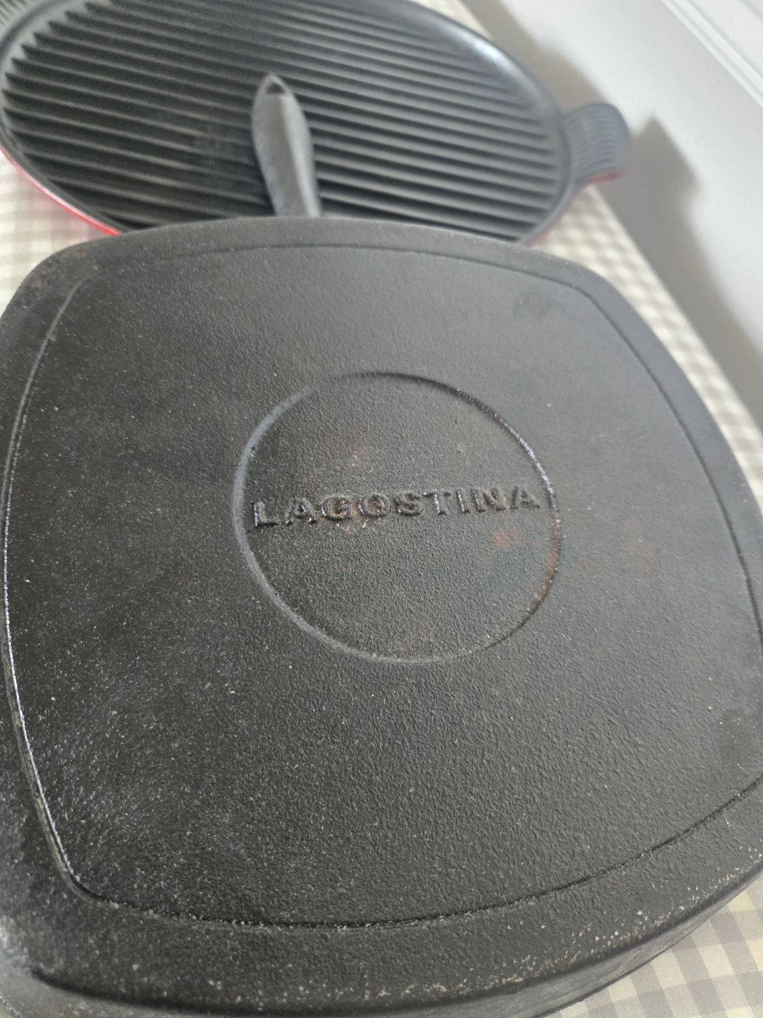 Le Creuset and Lagostina Cast Iron Grill Pans - photo 3